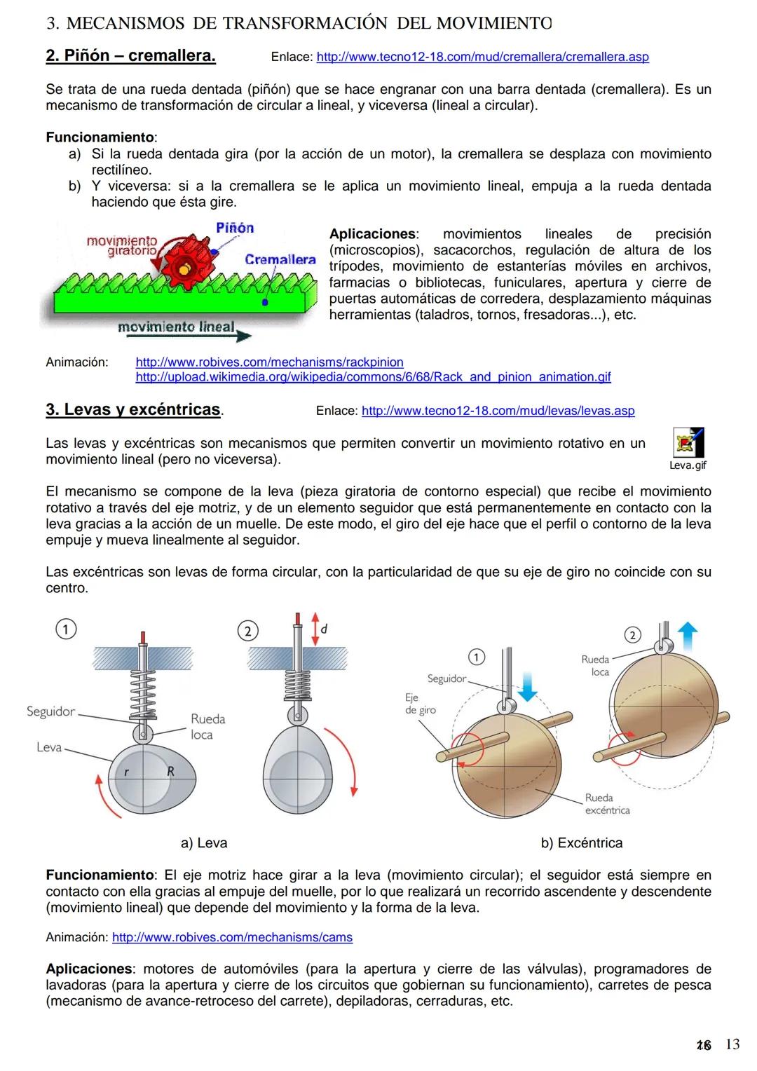 TEMA 3. INTRODUCCIÓN A LA
MECÁNICA Y A LAS MÁQUINAS
TÉRMICAS
PRINCIPIOS DE MECANISMOS
CINEMÁTICA Y DINÁMICA DE MÁQUINAS
ELEMENTOS DE TRANSMI