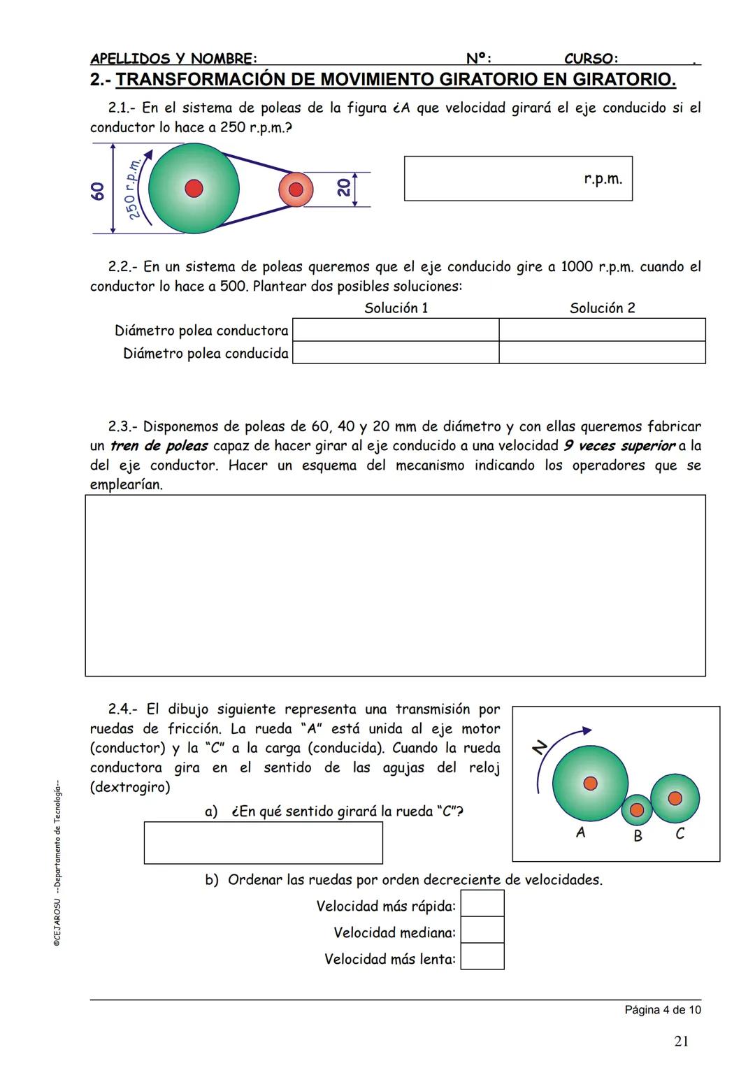 TEMA 3. INTRODUCCIÓN A LA
MECÁNICA Y A LAS MÁQUINAS
TÉRMICAS
PRINCIPIOS DE MECANISMOS
CINEMÁTICA Y DINÁMICA DE MÁQUINAS
ELEMENTOS DE TRANSMI