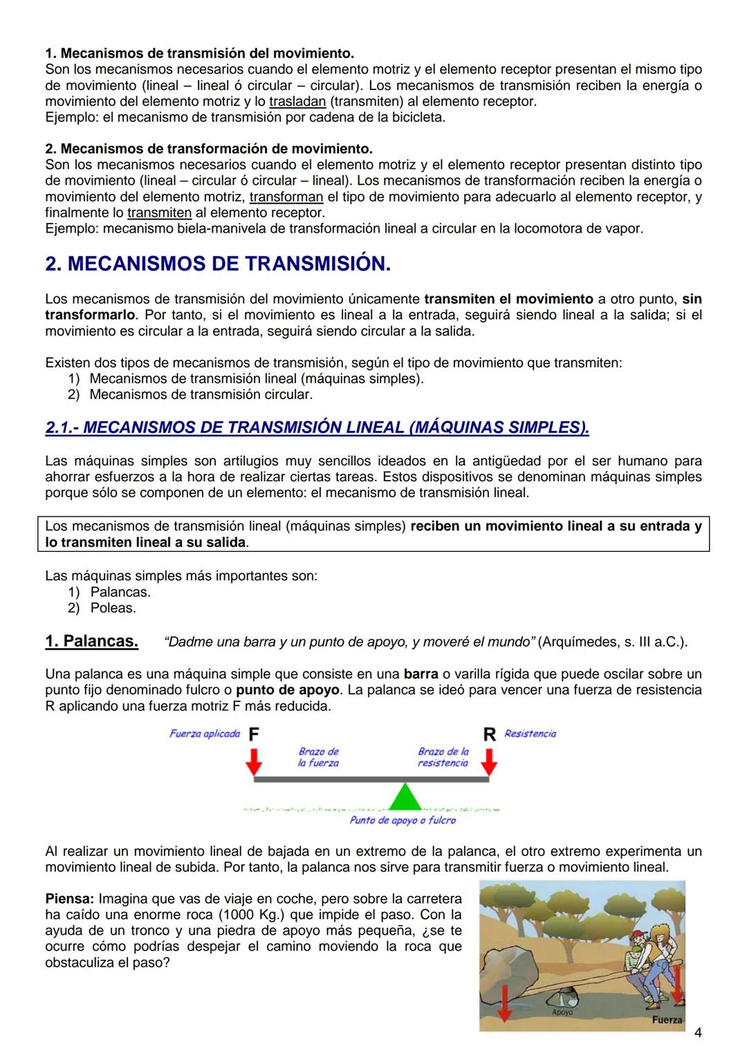 TEMA 3. INTRODUCCIÓN A LA
MECÁNICA Y A LAS MÁQUINAS
TÉRMICAS
PRINCIPIOS DE MECANISMOS
CINEMÁTICA Y DINÁMICA DE MÁQUINAS
ELEMENTOS DE TRANSMI