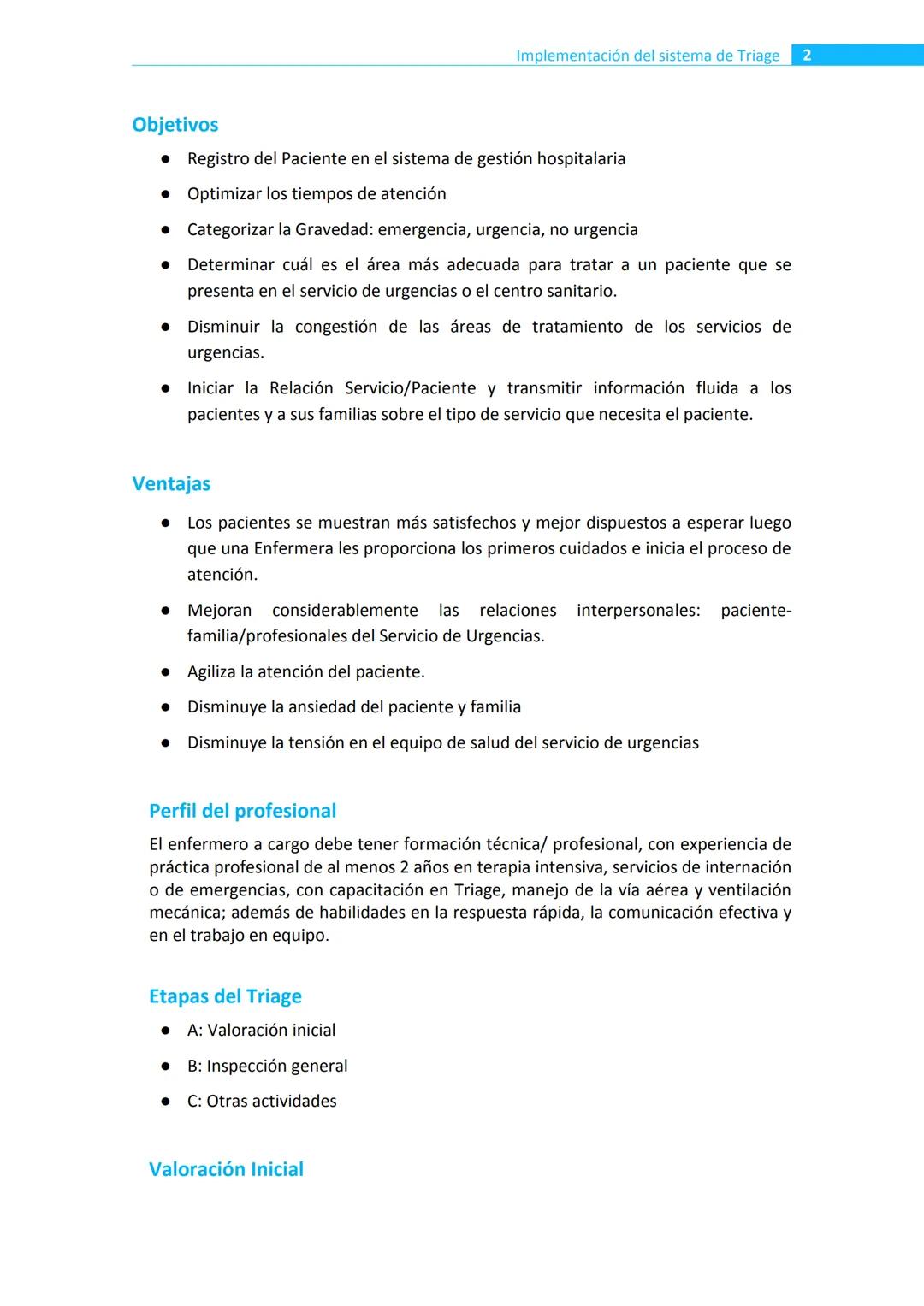 TRIAGE de Enfermería
Pacientes con infección respiratoria aguda
en establecimientos de salud
COVID 19
Ministerio de Salud
Argentina Implemen