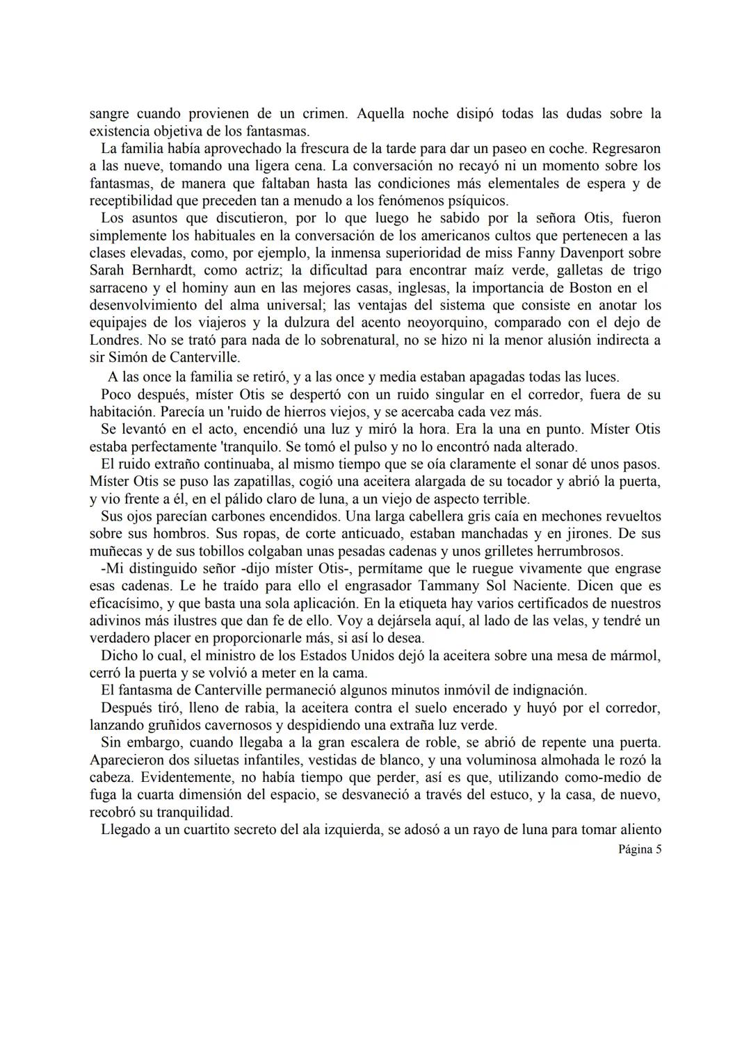El fantasma
de Canterville
Oscar Wilde
Recursos de dominio público
designed by freepik.com
Oscar Wilde
EL FANTASMA DE CANTERVILLE
Oscar W
