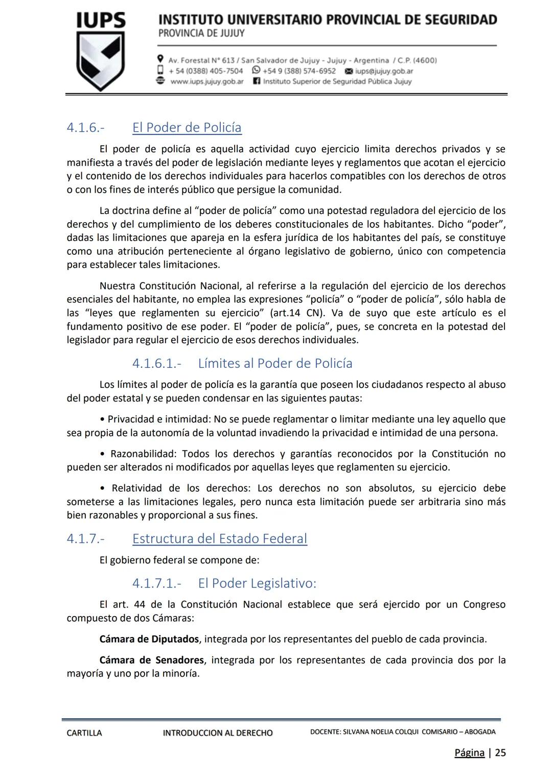 PROCESO DE ADMISIÓN 2025 - ΕΤΑΡΑ INTELECTUAL
IUPS
INSTITUTO UNIVERSITARIO
PROVINCIAL DE SEGURIDAD
PROVINCIA DE JUJUY
CARTILLA
INTRODUCCIO