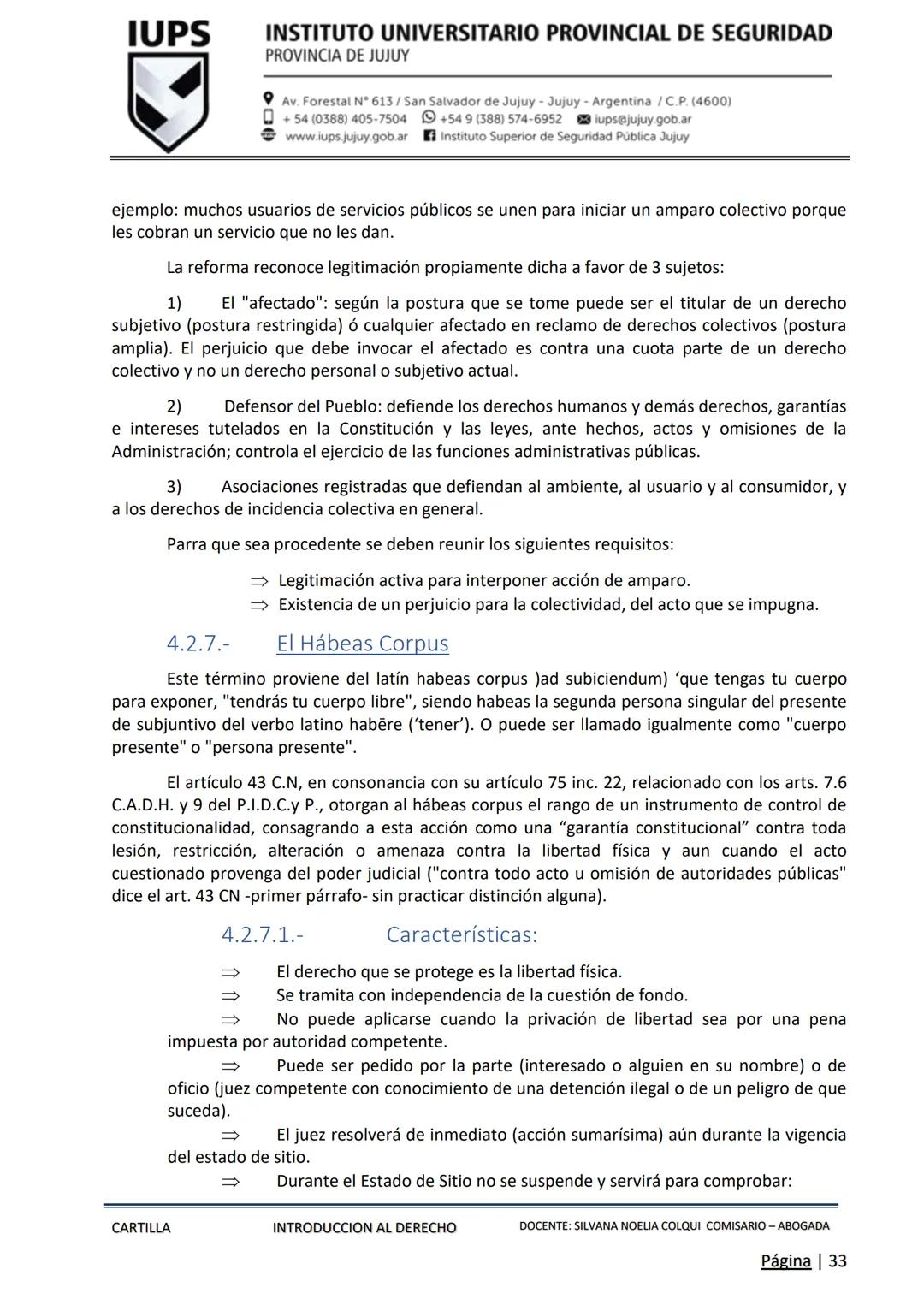 PROCESO DE ADMISIÓN 2025 - ΕΤΑΡΑ INTELECTUAL
IUPS
INSTITUTO UNIVERSITARIO
PROVINCIAL DE SEGURIDAD
PROVINCIA DE JUJUY
CARTILLA
INTRODUCCIO