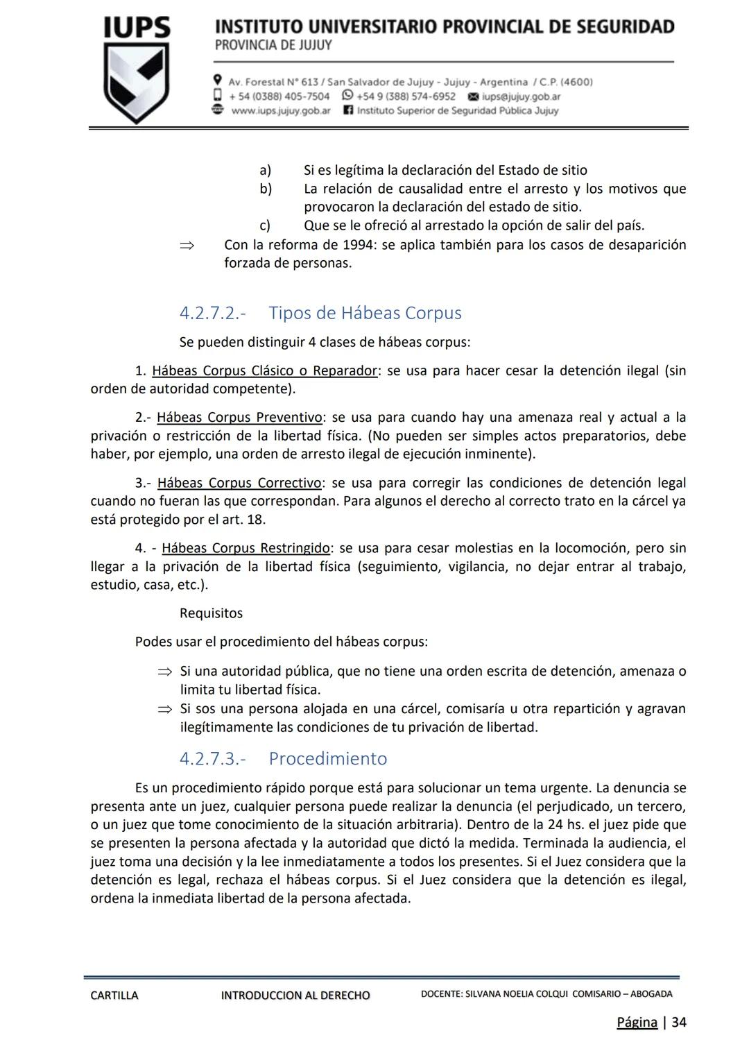 PROCESO DE ADMISIÓN 2025 - ΕΤΑΡΑ INTELECTUAL
IUPS
INSTITUTO UNIVERSITARIO
PROVINCIAL DE SEGURIDAD
PROVINCIA DE JUJUY
CARTILLA
INTRODUCCIO