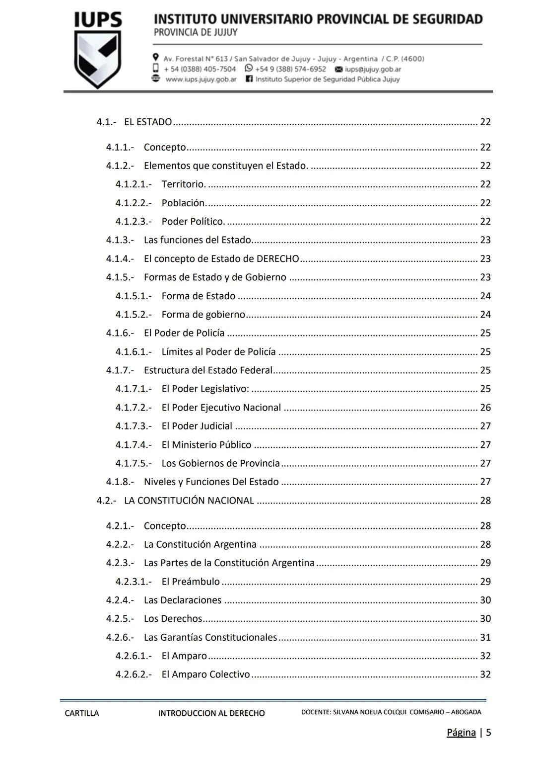 PROCESO DE ADMISIÓN 2025 - ΕΤΑΡΑ INTELECTUAL
IUPS
INSTITUTO UNIVERSITARIO
PROVINCIAL DE SEGURIDAD
PROVINCIA DE JUJUY
CARTILLA
INTRODUCCIO