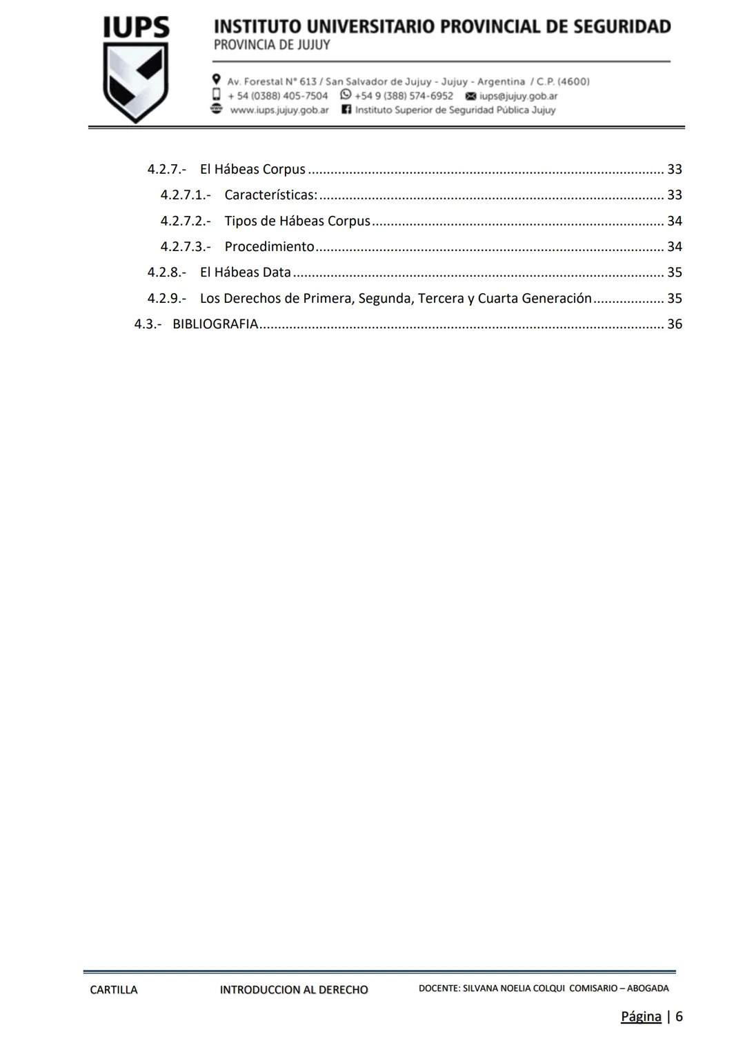 PROCESO DE ADMISIÓN 2025 - ΕΤΑΡΑ INTELECTUAL
IUPS
INSTITUTO UNIVERSITARIO
PROVINCIAL DE SEGURIDAD
PROVINCIA DE JUJUY
CARTILLA
INTRODUCCIO
