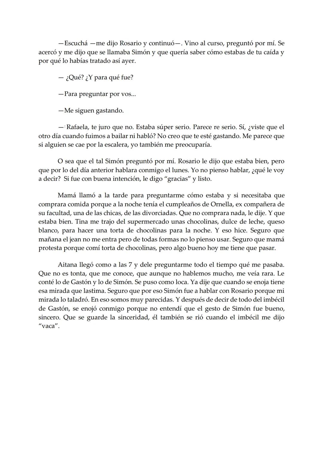 EL BARCO
Rafaela
Mariana Furiasse
PREMIO EL BARCO DE VAPOR
DE VAPOR
sm # Rafaela
Mariana Furiasse L
os kilos me pesan. No tanto como me pes