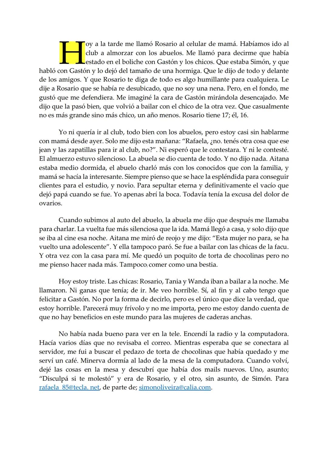 EL BARCO
Rafaela
Mariana Furiasse
PREMIO EL BARCO DE VAPOR
DE VAPOR
sm # Rafaela
Mariana Furiasse L
os kilos me pesan. No tanto como me pes