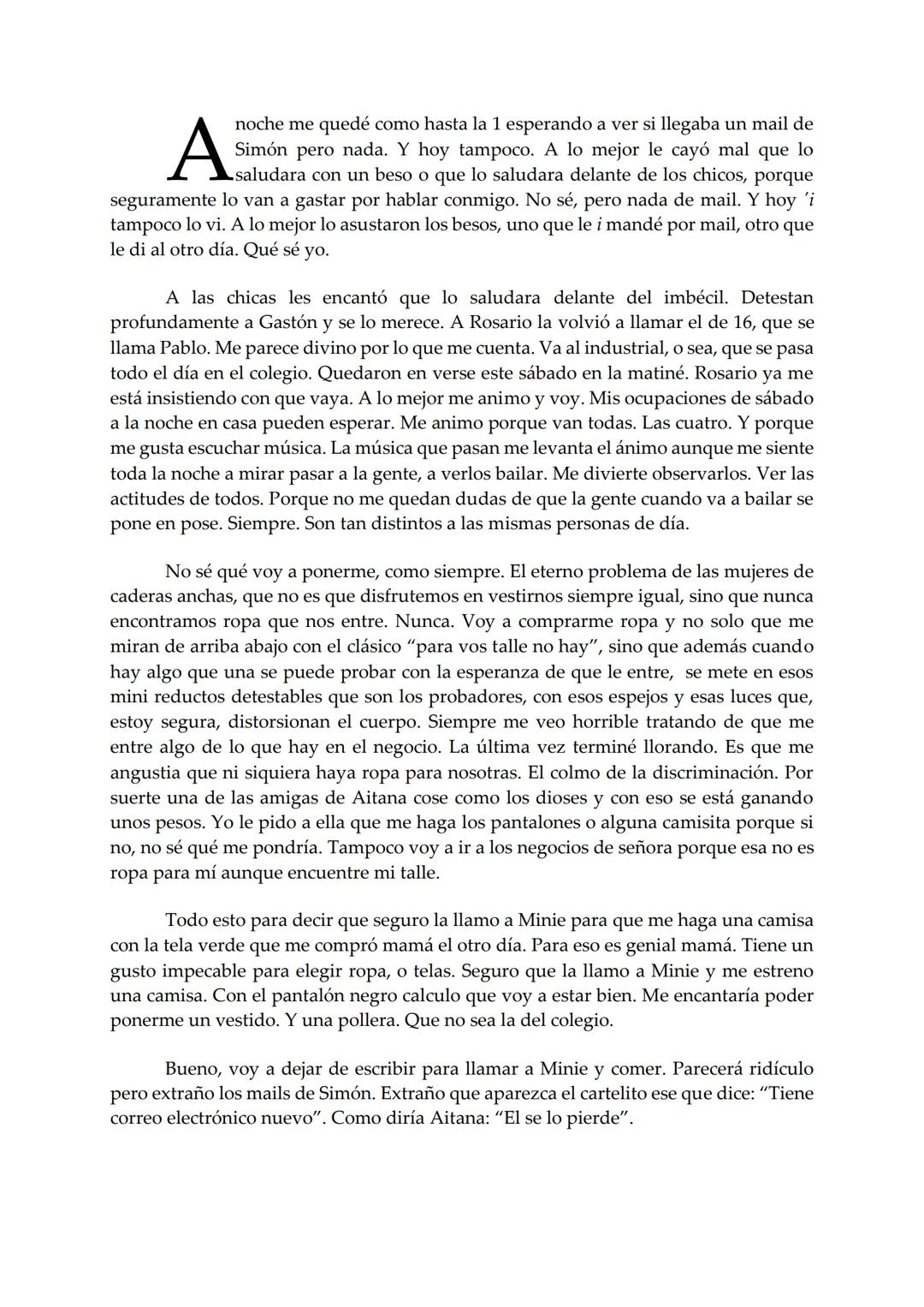 EL BARCO
Rafaela
Mariana Furiasse
PREMIO EL BARCO DE VAPOR
DE VAPOR
sm # Rafaela
Mariana Furiasse L
os kilos me pesan. No tanto como me pes