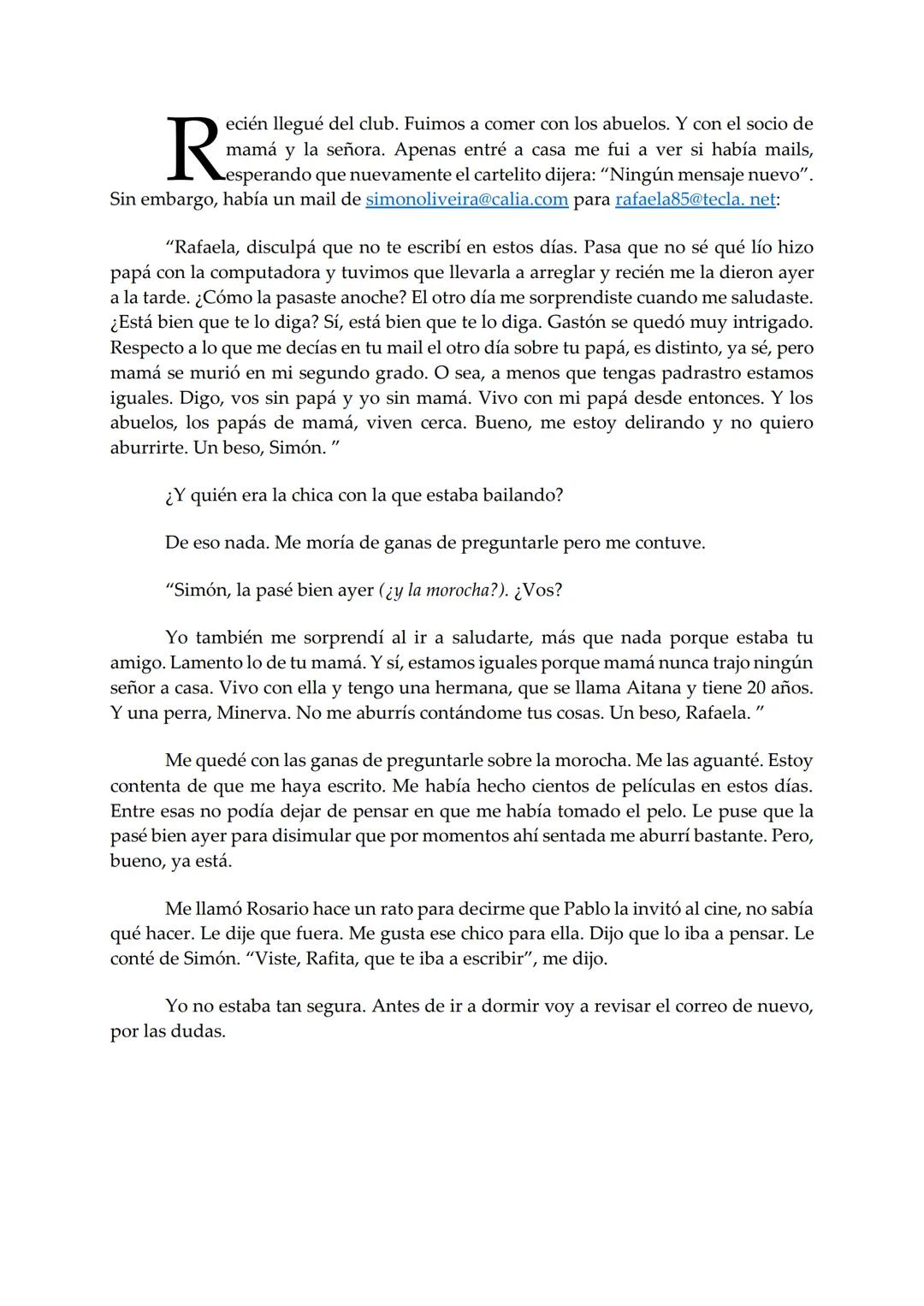 EL BARCO
Rafaela
Mariana Furiasse
PREMIO EL BARCO DE VAPOR
DE VAPOR
sm # Rafaela
Mariana Furiasse L
os kilos me pesan. No tanto como me pes