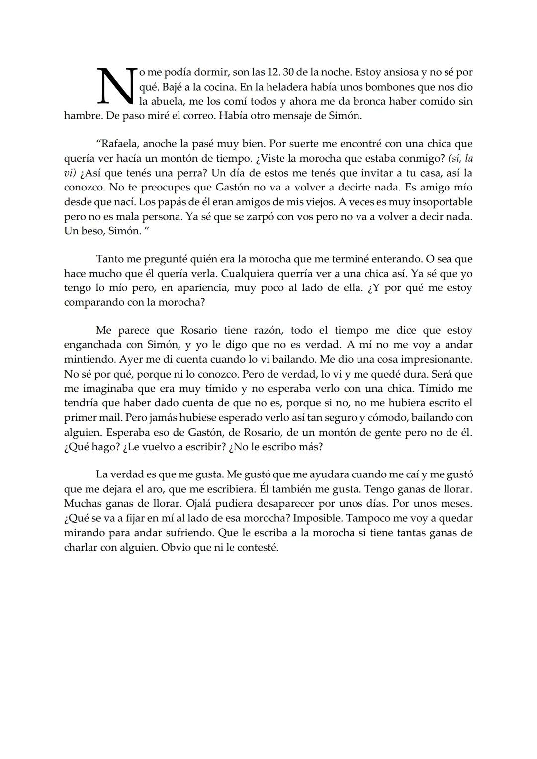 EL BARCO
Rafaela
Mariana Furiasse
PREMIO EL BARCO DE VAPOR
DE VAPOR
sm # Rafaela
Mariana Furiasse L
os kilos me pesan. No tanto como me pes