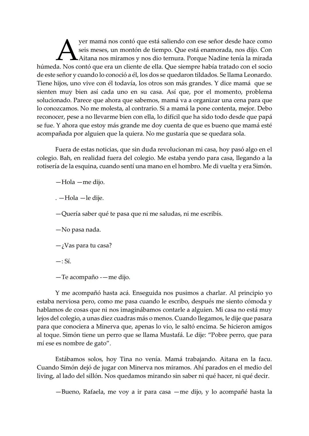 EL BARCO
Rafaela
Mariana Furiasse
PREMIO EL BARCO DE VAPOR
DE VAPOR
sm # Rafaela
Mariana Furiasse L
os kilos me pesan. No tanto como me pes