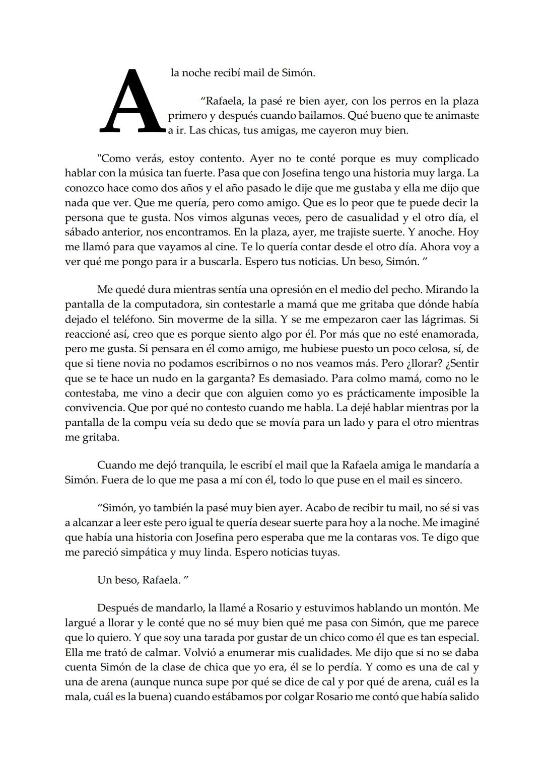 EL BARCO
Rafaela
Mariana Furiasse
PREMIO EL BARCO DE VAPOR
DE VAPOR
sm # Rafaela
Mariana Furiasse L
os kilos me pesan. No tanto como me pes
