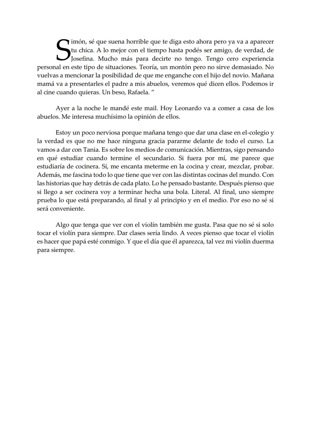 EL BARCO
Rafaela
Mariana Furiasse
PREMIO EL BARCO DE VAPOR
DE VAPOR
sm # Rafaela
Mariana Furiasse L
os kilos me pesan. No tanto como me pes