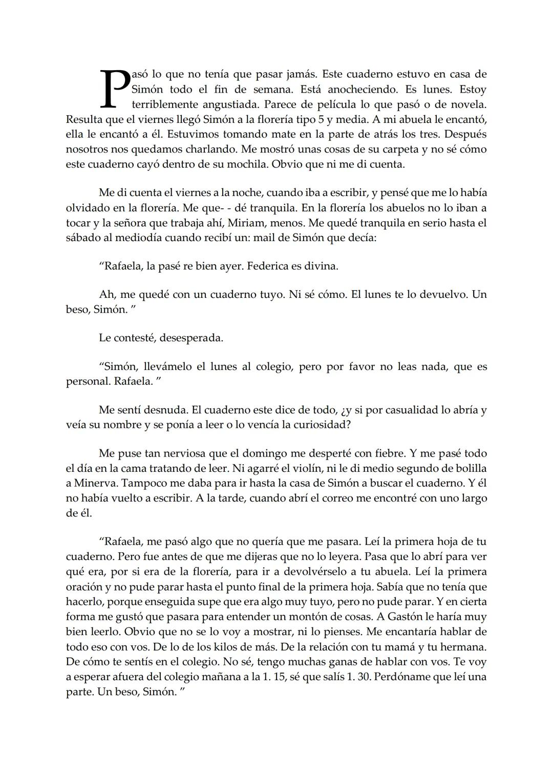 EL BARCO
Rafaela
Mariana Furiasse
PREMIO EL BARCO DE VAPOR
DE VAPOR
sm # Rafaela
Mariana Furiasse L
os kilos me pesan. No tanto como me pes