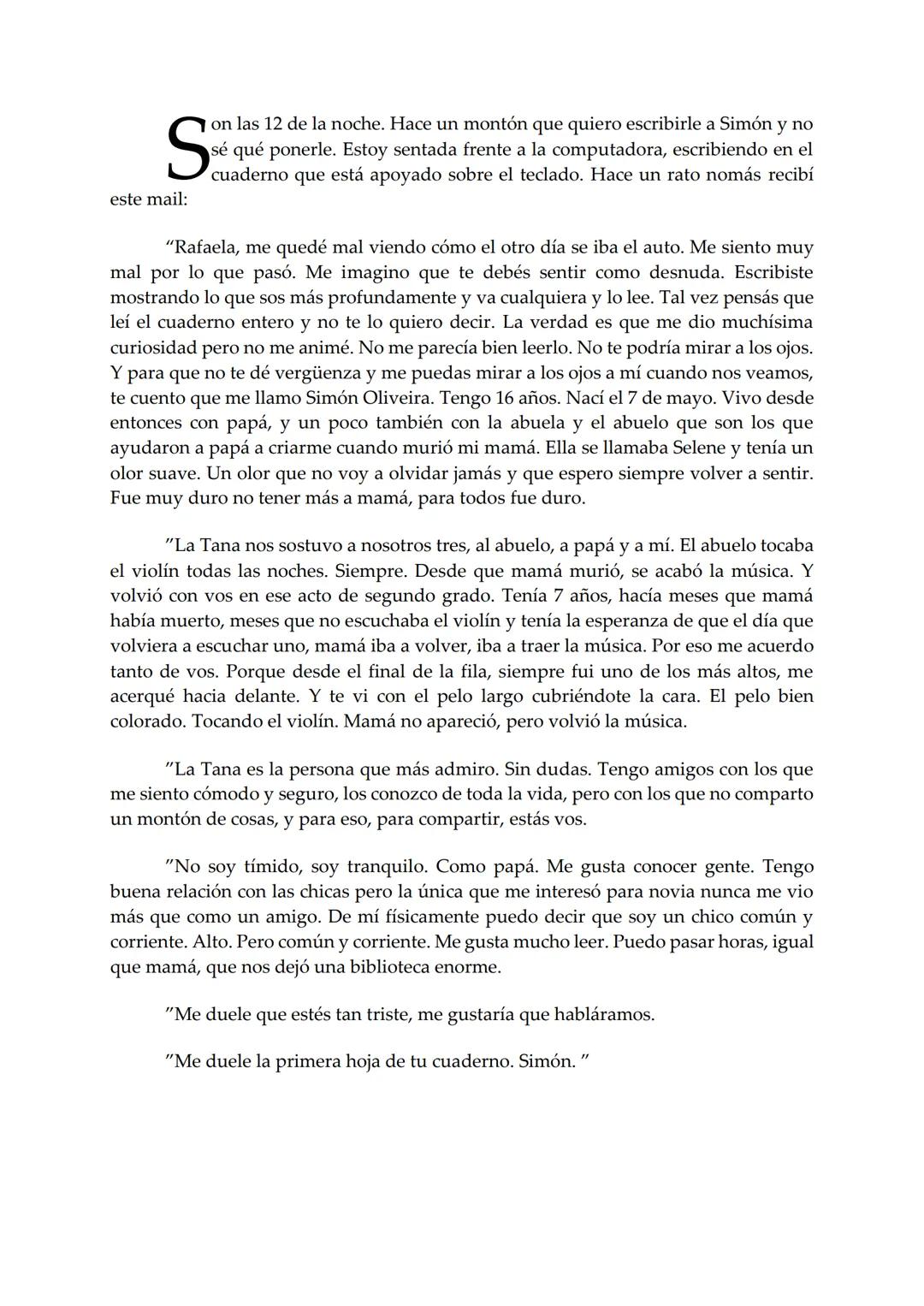 EL BARCO
Rafaela
Mariana Furiasse
PREMIO EL BARCO DE VAPOR
DE VAPOR
sm # Rafaela
Mariana Furiasse L
os kilos me pesan. No tanto como me pes