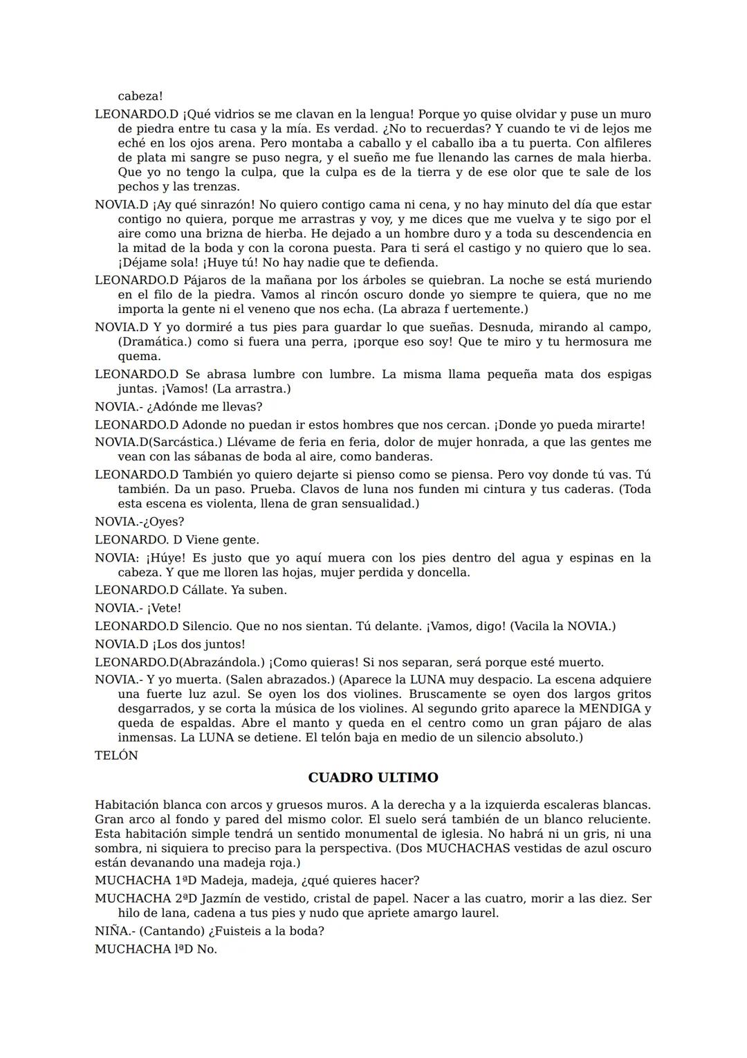 ## BODAS
DE SANGRE
FEDERICO
GARCÍA LORCA Federico Garcia Lorca
Bodas de Sangre
BajaLibros
.com
BajaLibros.com Bajalibros.com
Queda rigur