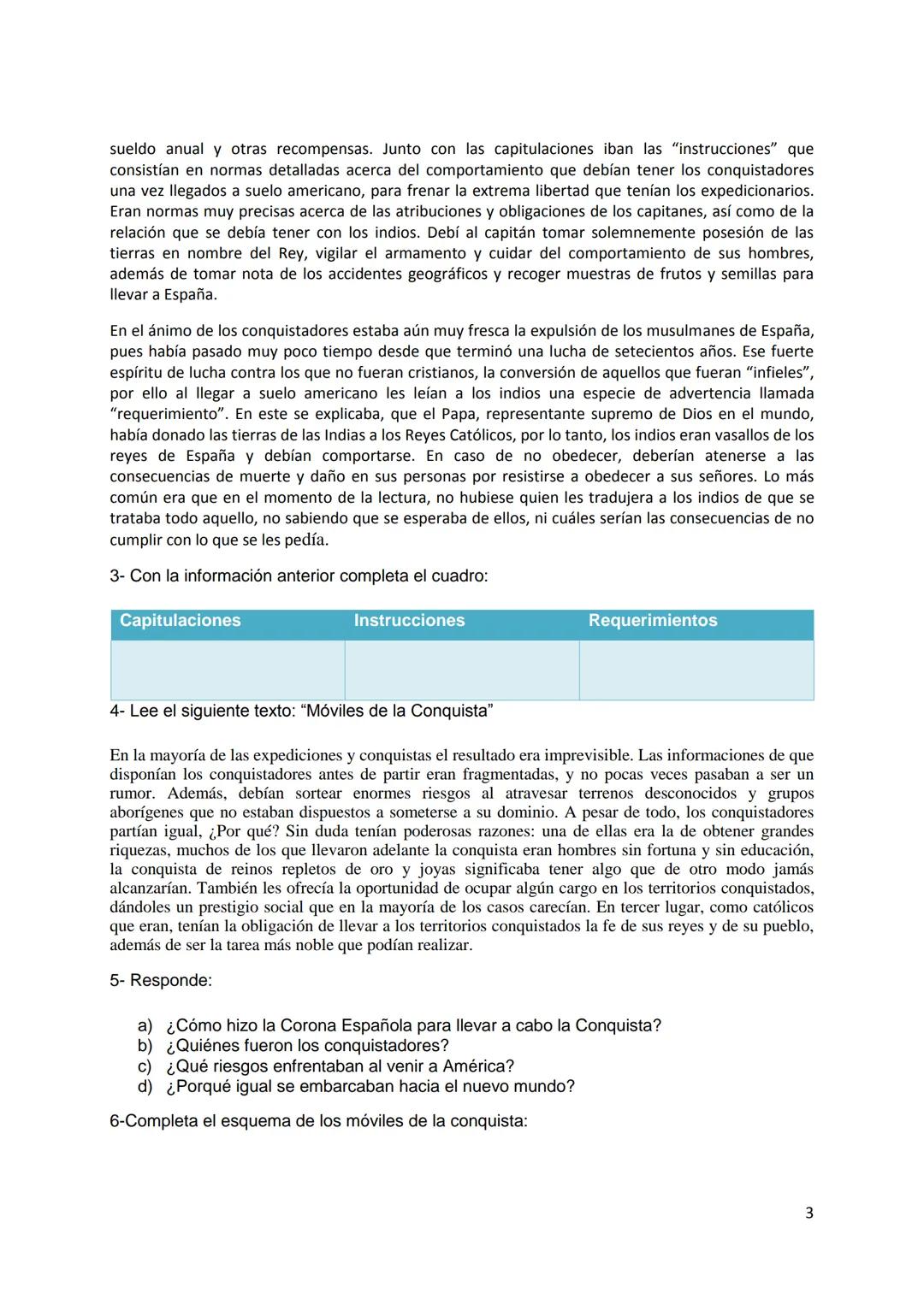 AREA CURRICULAR: HISTORIA
DOCENTES: Mario Solar.
CURSOS: 2 año
GUIA PEDAGOGICA N° 6
TEMA: CONQUISTA DE AMÉRICA
Actividades:
1) Observa