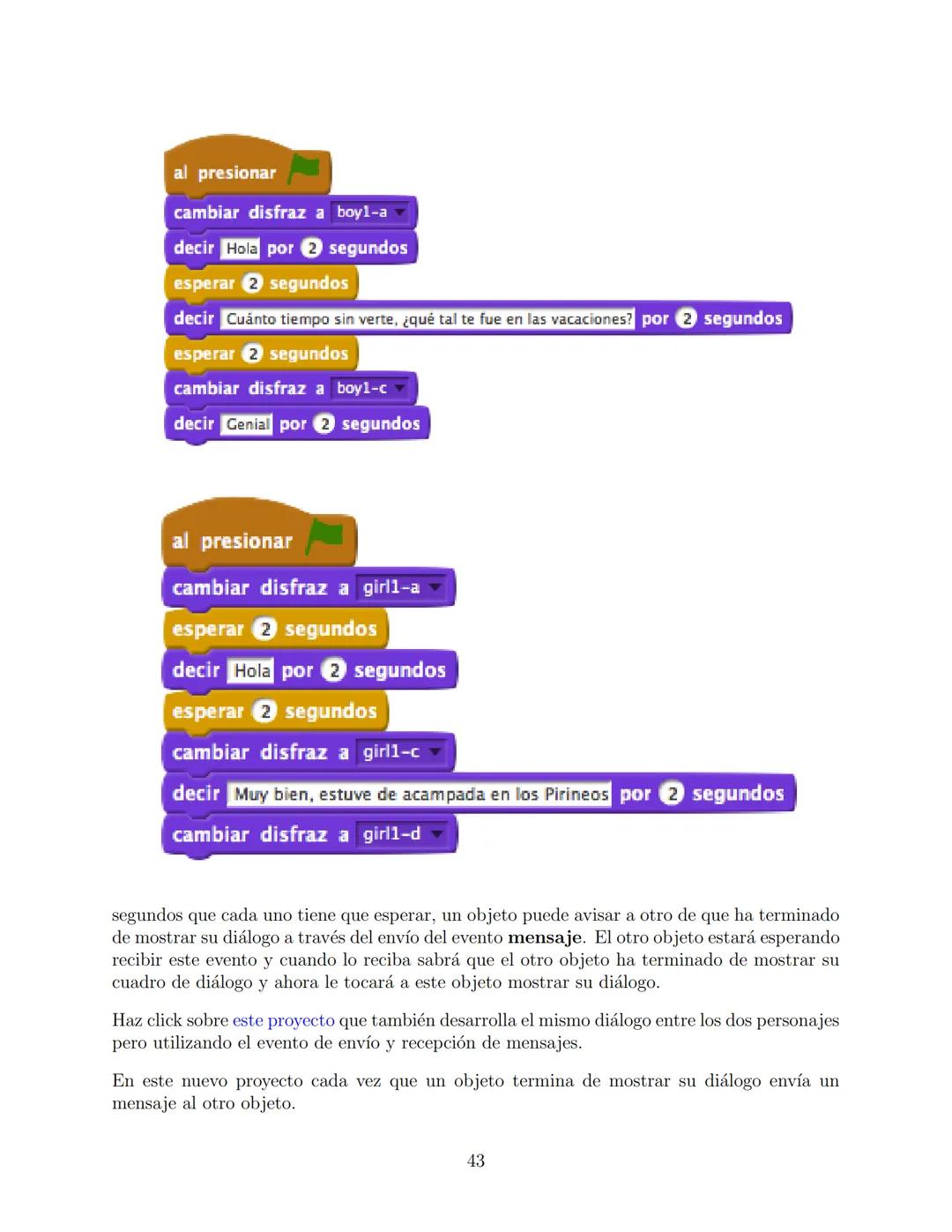Scratch
Grau Marianela Clara & Barletta Luciano
February 7, 2024 # Índice
1 Introducción 3
1.1 ¿Qué es Scratch? 3
1.2 Ejemplos de proyect