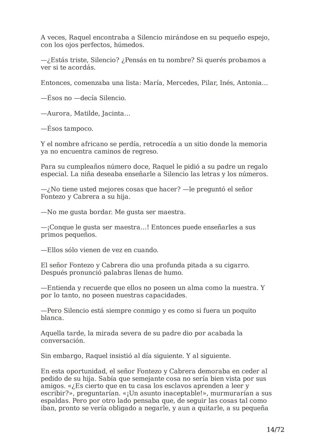 # El espejo africano
Liliana Bodoc
1/72 Esta es la historia de un espejo que va enlazando el destino de distintas
personas en distintos lu