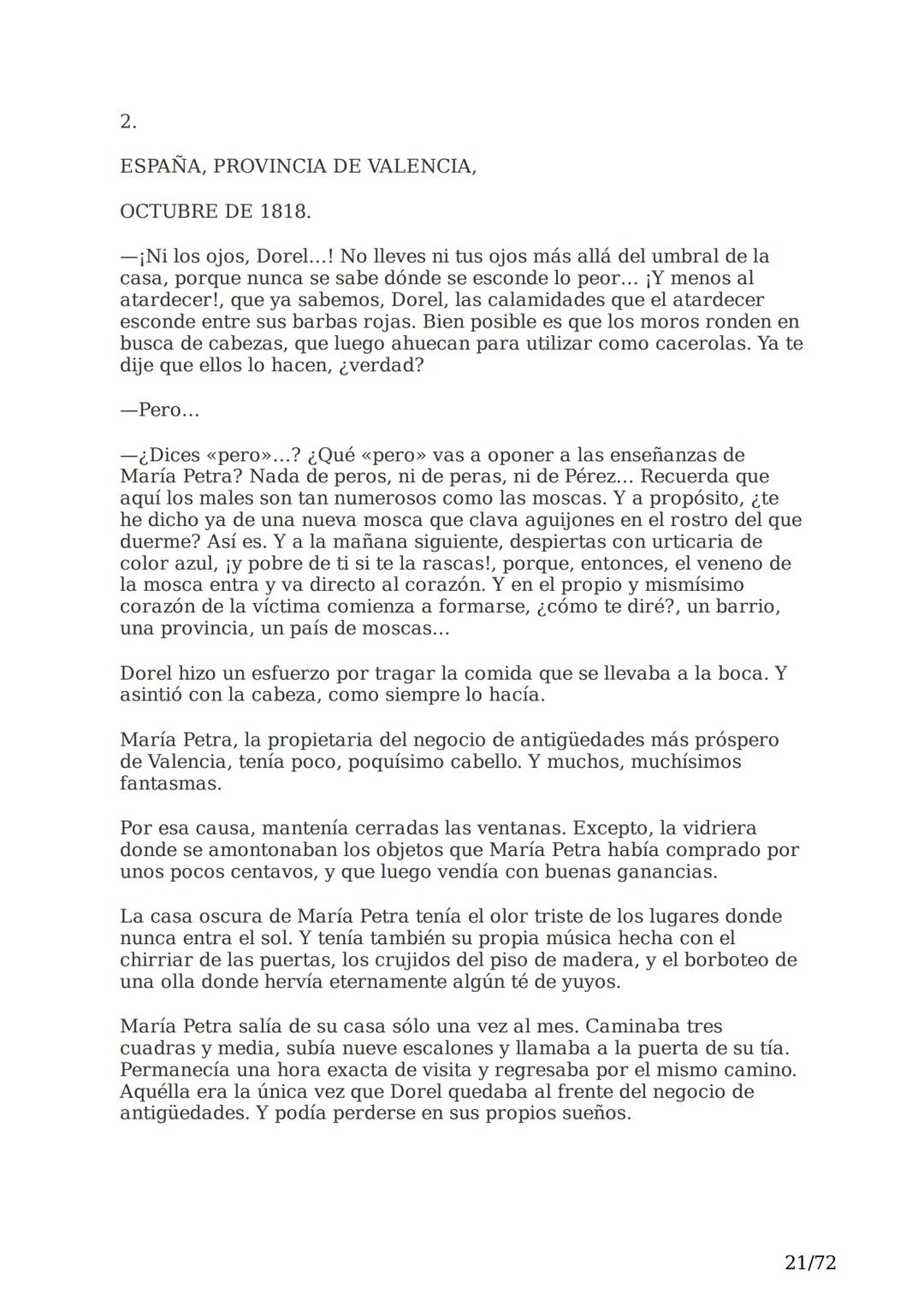 # El espejo africano
Liliana Bodoc
1/72 Esta es la historia de un espejo que va enlazando el destino de distintas
personas en distintos lu