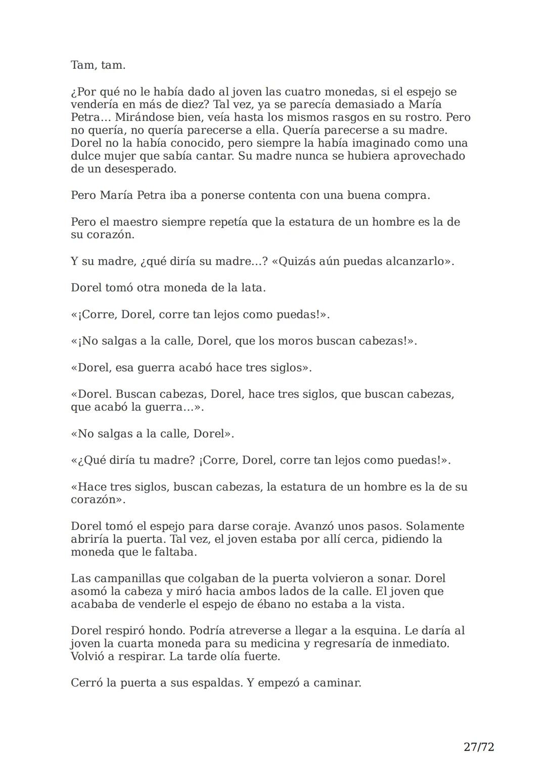 # El espejo africano
Liliana Bodoc
1/72 Esta es la historia de un espejo que va enlazando el destino de distintas
personas en distintos lu