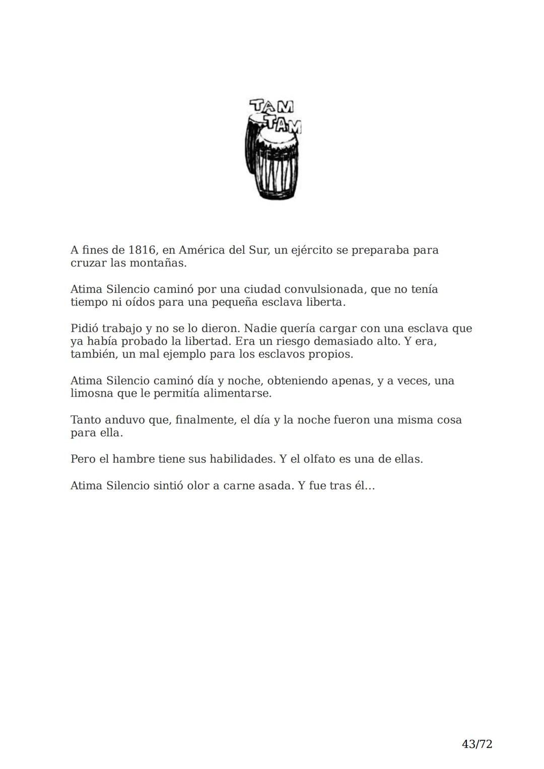 # El espejo africano
Liliana Bodoc
1/72 Esta es la historia de un espejo que va enlazando el destino de distintas
personas en distintos lu