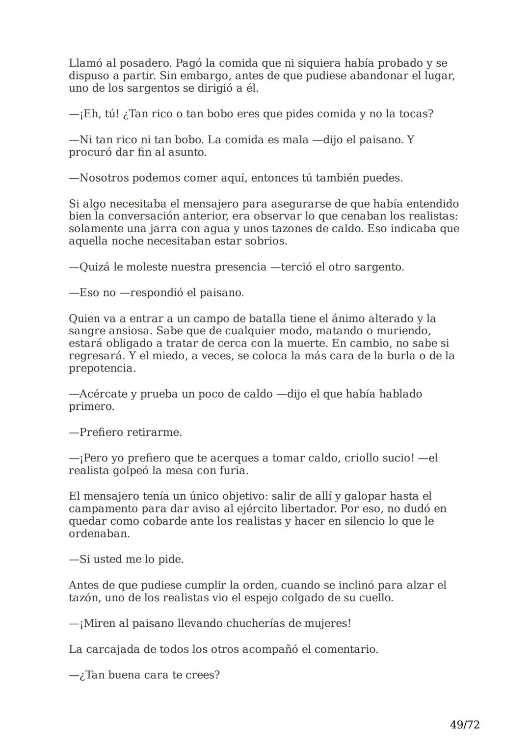 # El espejo africano
Liliana Bodoc
1/72 Esta es la historia de un espejo que va enlazando el destino de distintas
personas en distintos lu