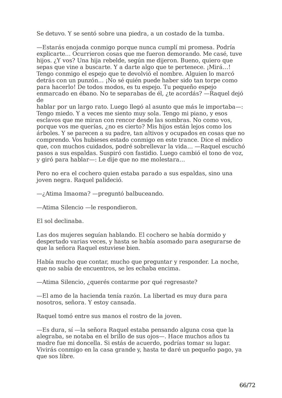 # El espejo africano
Liliana Bodoc
1/72 Esta es la historia de un espejo que va enlazando el destino de distintas
personas en distintos lu