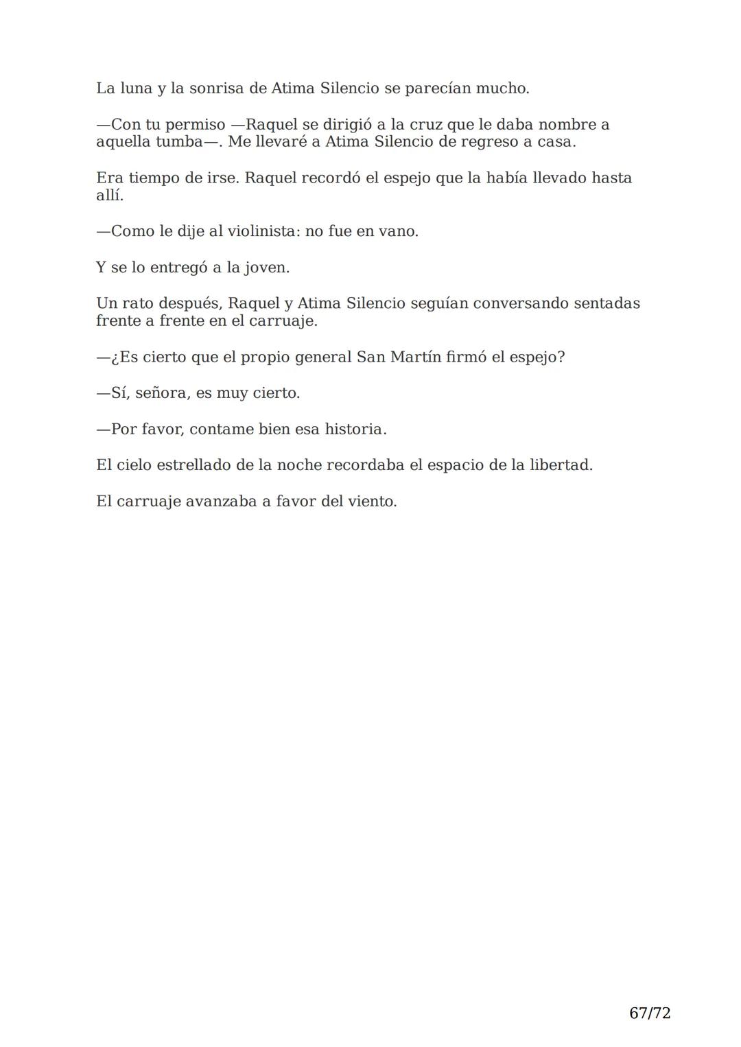 # El espejo africano
Liliana Bodoc
1/72 Esta es la historia de un espejo que va enlazando el destino de distintas
personas en distintos lu