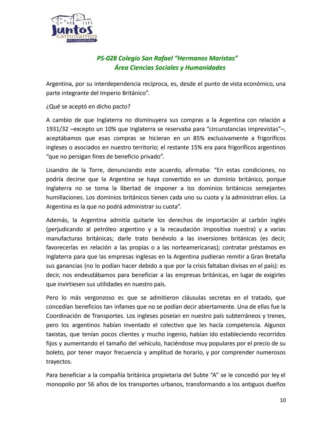 # Juntos
caminamos
en comunidad
PS-028 Colegio San Rafael "Hermanos Maristas"
Área Ciencias Sociales y Humanidades
# LA DÉCADA INFAME (193