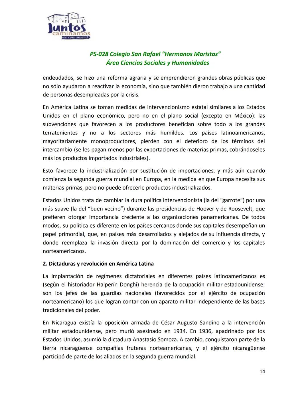 # Juntos
caminamos
en comunidad
PS-028 Colegio San Rafael "Hermanos Maristas"
Área Ciencias Sociales y Humanidades
# LA DÉCADA INFAME (193