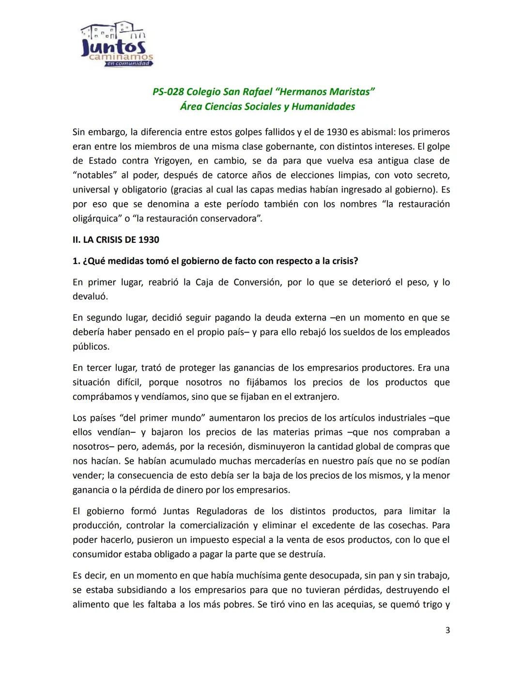 # Juntos
caminamos
en comunidad
PS-028 Colegio San Rafael "Hermanos Maristas"
Área Ciencias Sociales y Humanidades
# LA DÉCADA INFAME (193