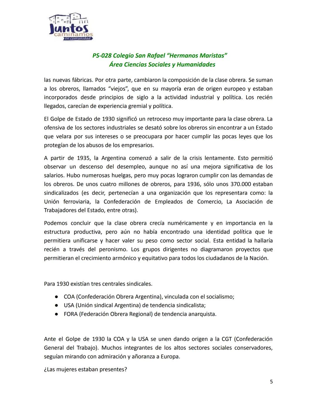 # Juntos
caminamos
en comunidad
PS-028 Colegio San Rafael "Hermanos Maristas"
Área Ciencias Sociales y Humanidades
# LA DÉCADA INFAME (193