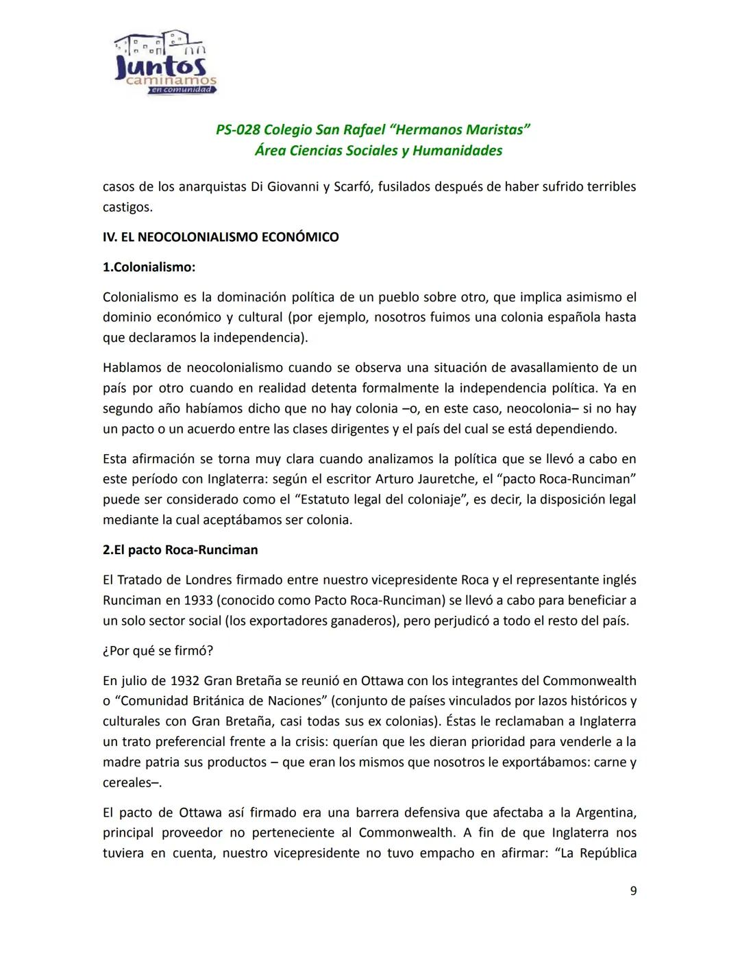 # Juntos
caminamos
en comunidad
PS-028 Colegio San Rafael "Hermanos Maristas"
Área Ciencias Sociales y Humanidades
# LA DÉCADA INFAME (193