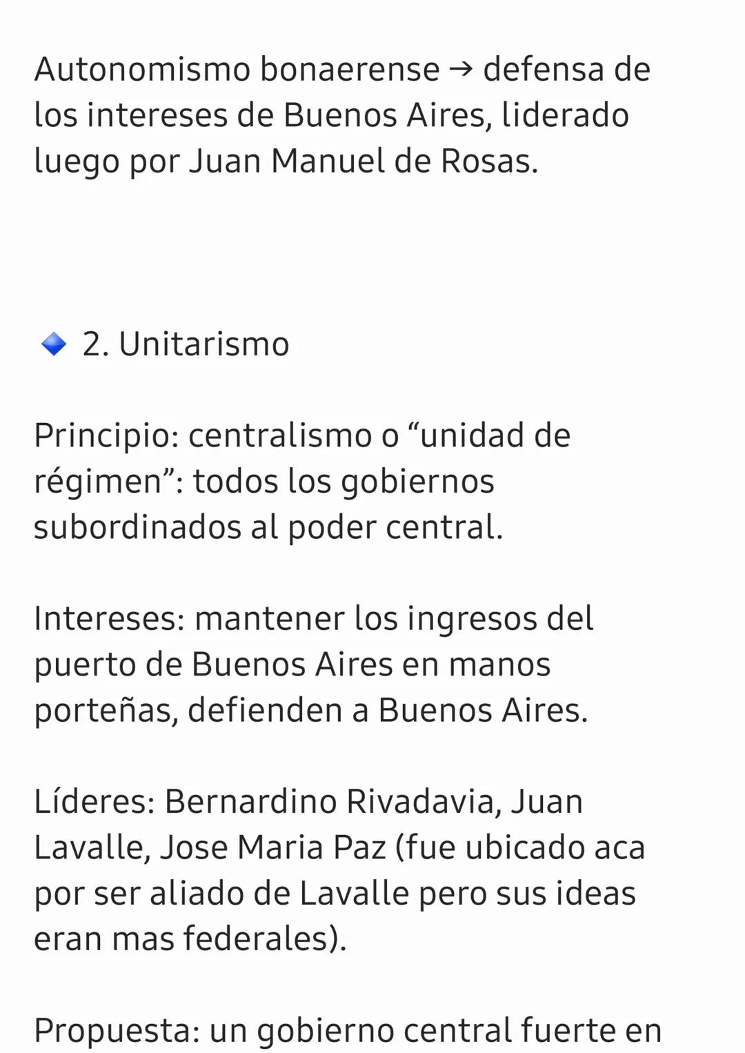 Resumen Histórico: Crisis y
Descentralización
• Ruptura de la unidad provisoria y
parcial (1816 a 1819) Esto dio lugar a
los Estados autóno