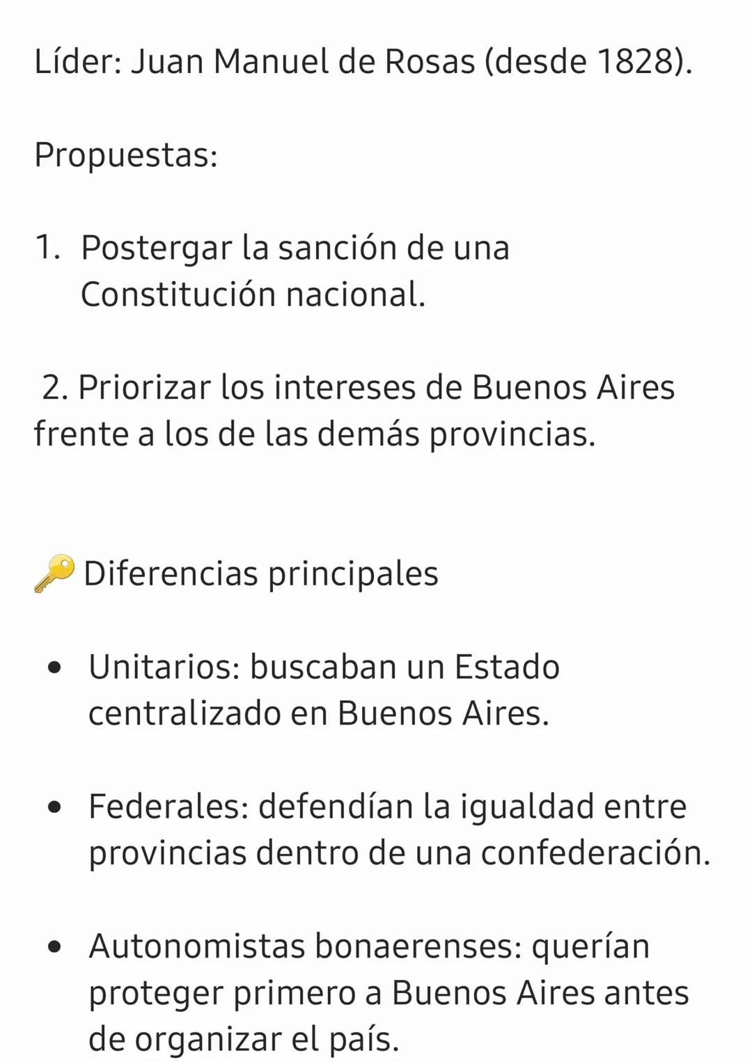 Resumen Histórico: Crisis y
Descentralización
• Ruptura de la unidad provisoria y
parcial (1816 a 1819) Esto dio lugar a
los Estados autóno