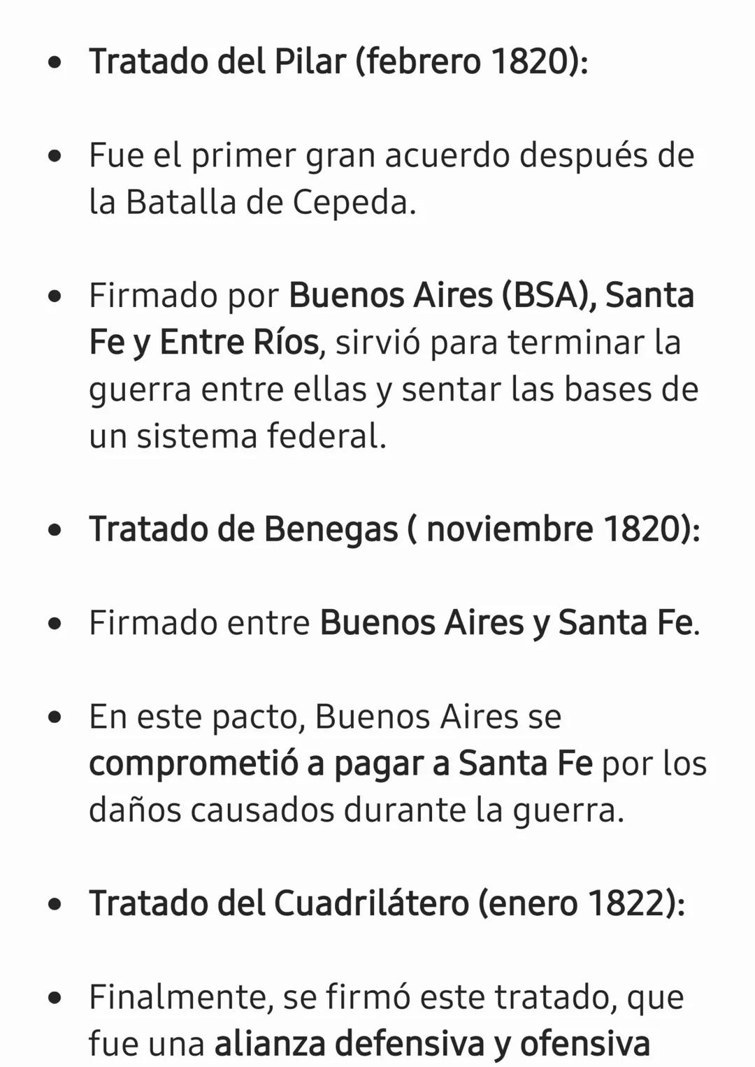 Resumen Histórico: Crisis y
Descentralización
• Ruptura de la unidad provisoria y
parcial (1816 a 1819) Esto dio lugar a
los Estados autóno