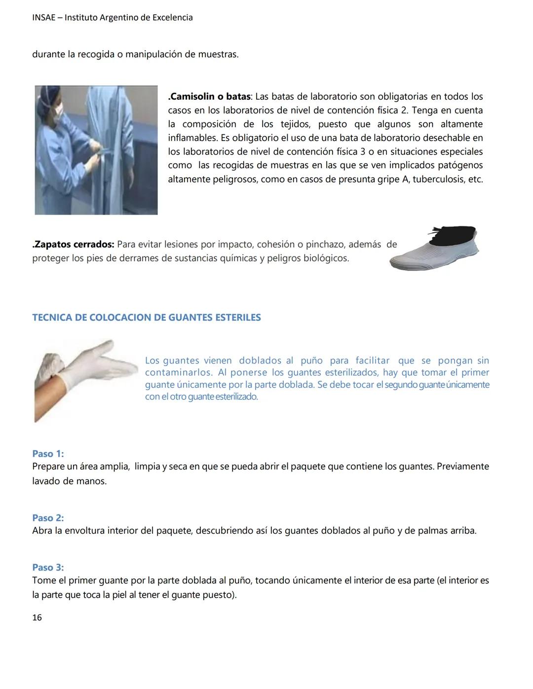 INSAE – Instituto Argentino de Excelencia
# MANUAL DEL CURSO
# EXTRACCIONISTA DE
# LABORATORIO CLINICO
1 INSAE - Instituto Argentino d