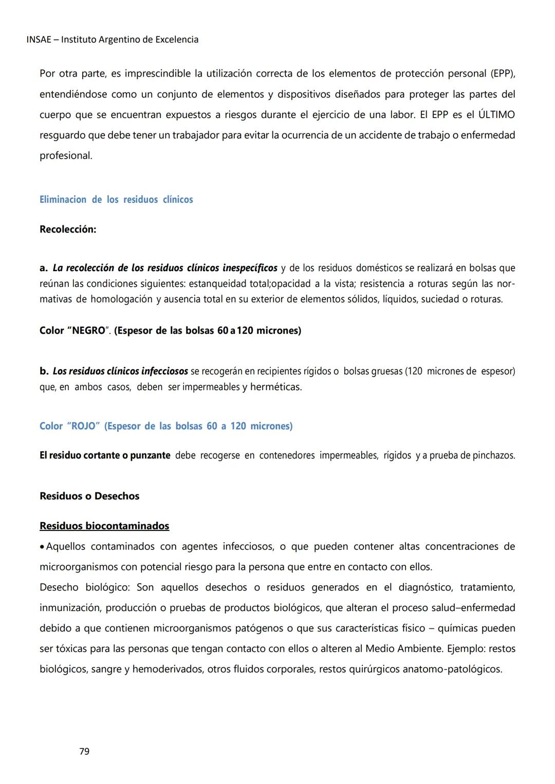 INSAE – Instituto Argentino de Excelencia
# MANUAL DEL CURSO
# EXTRACCIONISTA DE
# LABORATORIO CLINICO
1 INSAE - Instituto Argentino d