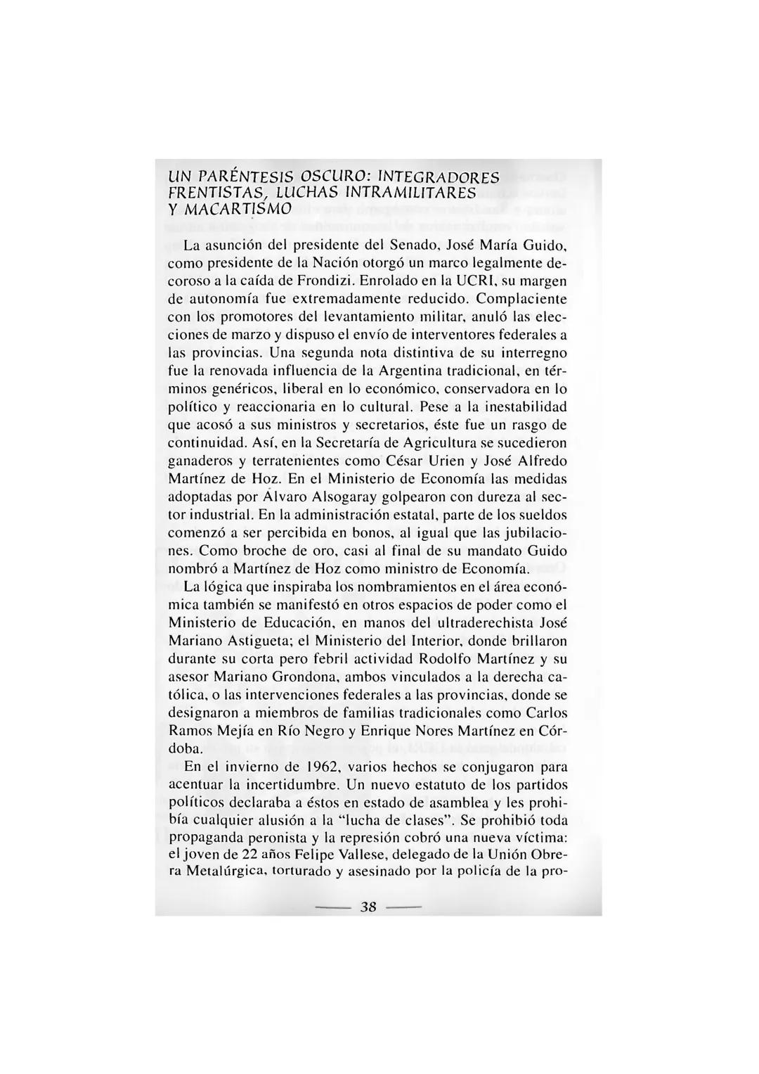 # NUEVA
# HISTORIA
# ARGENTINA
DIRECCIÓN DE TOMO
Daniel James
VIOLENCIA, PROSCRIPCIÓN
Y AUTORITARISMO (1955-1976)
MARIMON
NORLE HOTEL
GARAGE