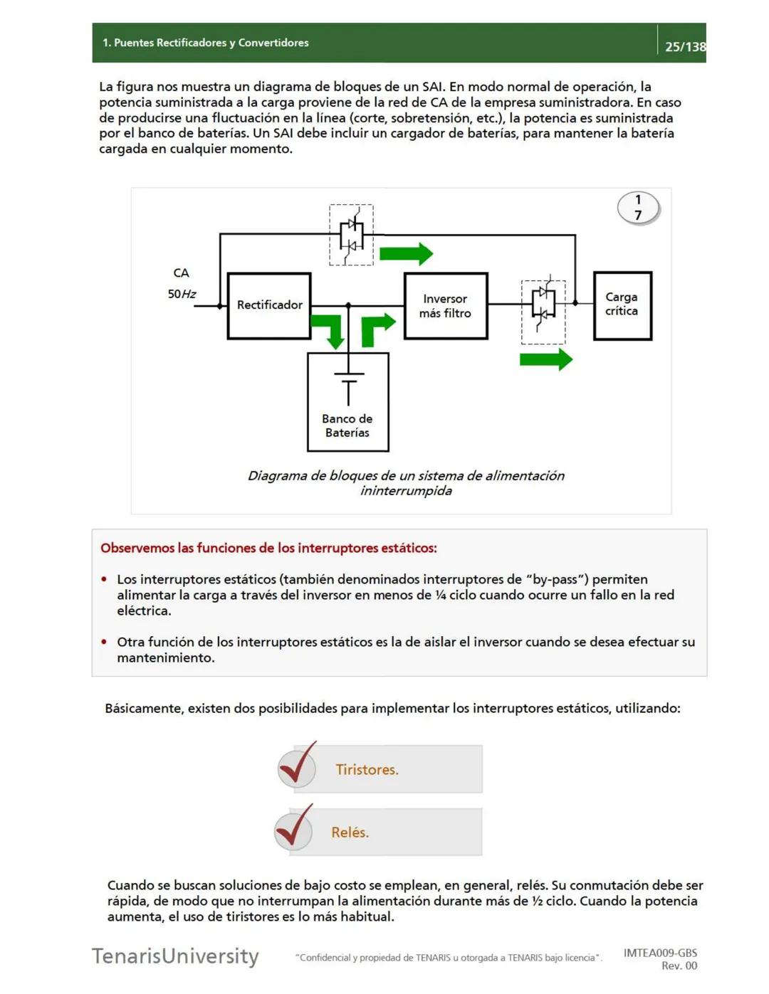 # 1. Puentes Rectificadores y Convertidores
21/138
## Diferencias entre convertidores y rectificadores
Las diferencias entre los puentes