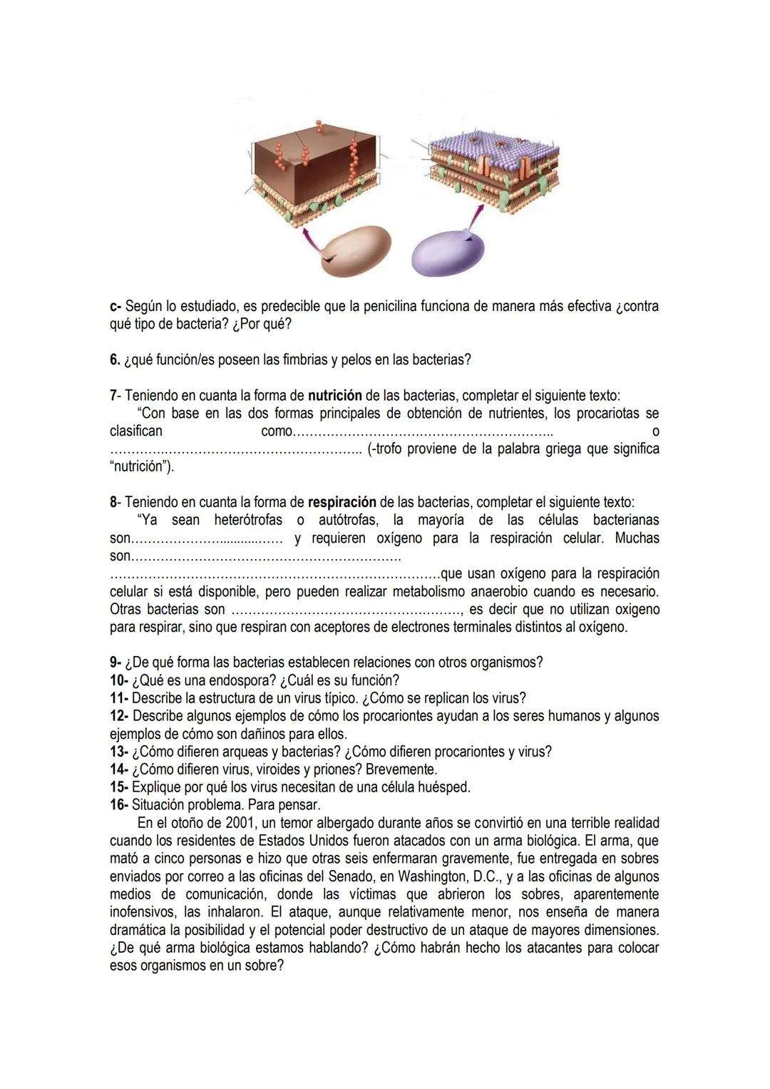 # UNIDAD 4 # DOMINIO ARQUEA y DOMINIO EUBACTERIA: constituidos por
células procariotas.
Los primeros organismos que habitaron la Tierra fue