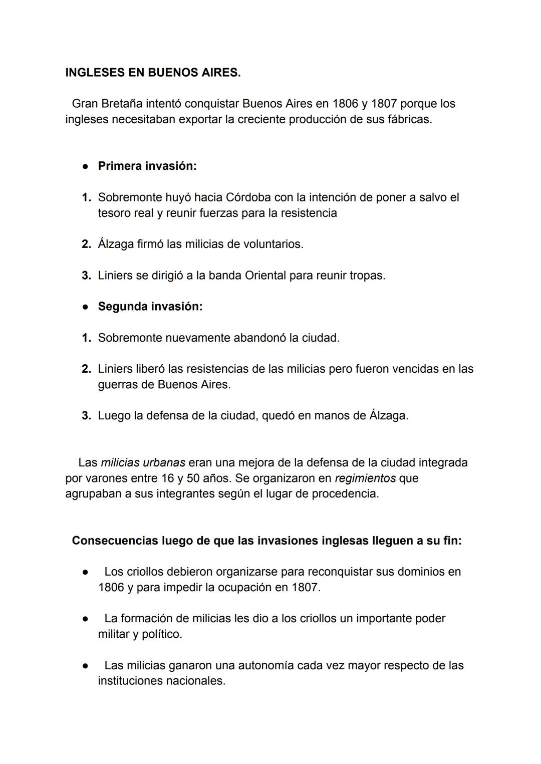 # RESUMEN HISTORIA: EL DERRUMBE DE LA MONARQUÍA ESPAÑOLA Y
LA INDEPENDENCIA EN EL RÍO DE LA PLATA.
# EL DERRUMBE DE LA MONARQUÍA ESPAÑOLA.