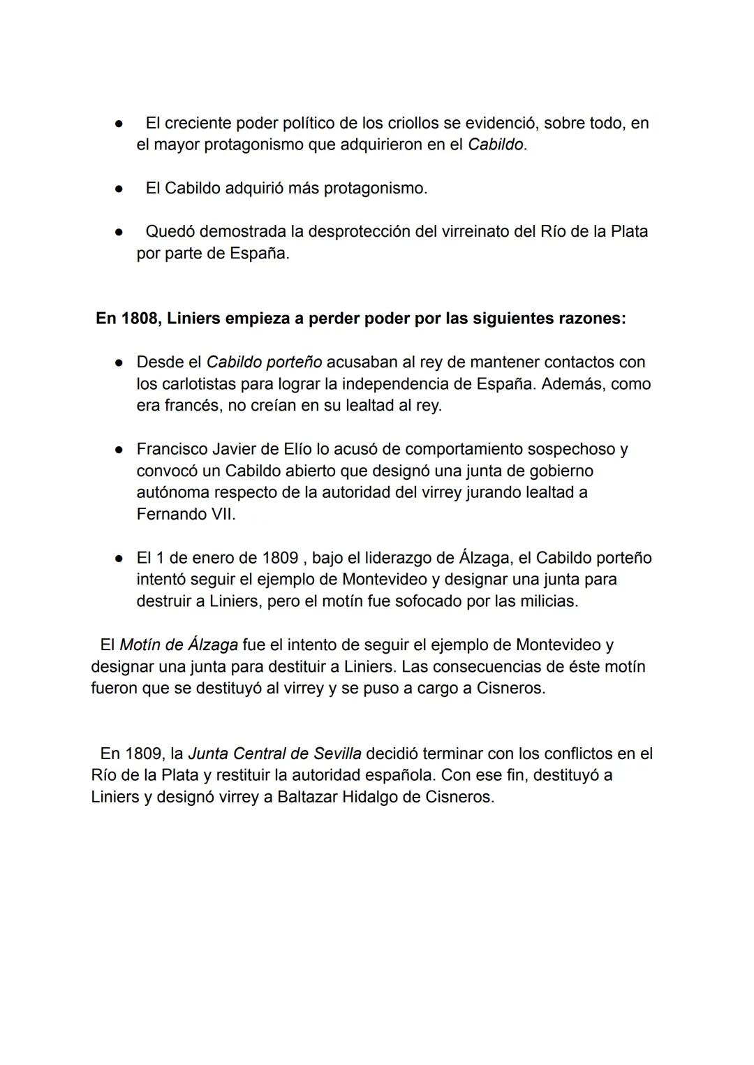 # RESUMEN HISTORIA: EL DERRUMBE DE LA MONARQUÍA ESPAÑOLA Y
LA INDEPENDENCIA EN EL RÍO DE LA PLATA.
# EL DERRUMBE DE LA MONARQUÍA ESPAÑOLA.