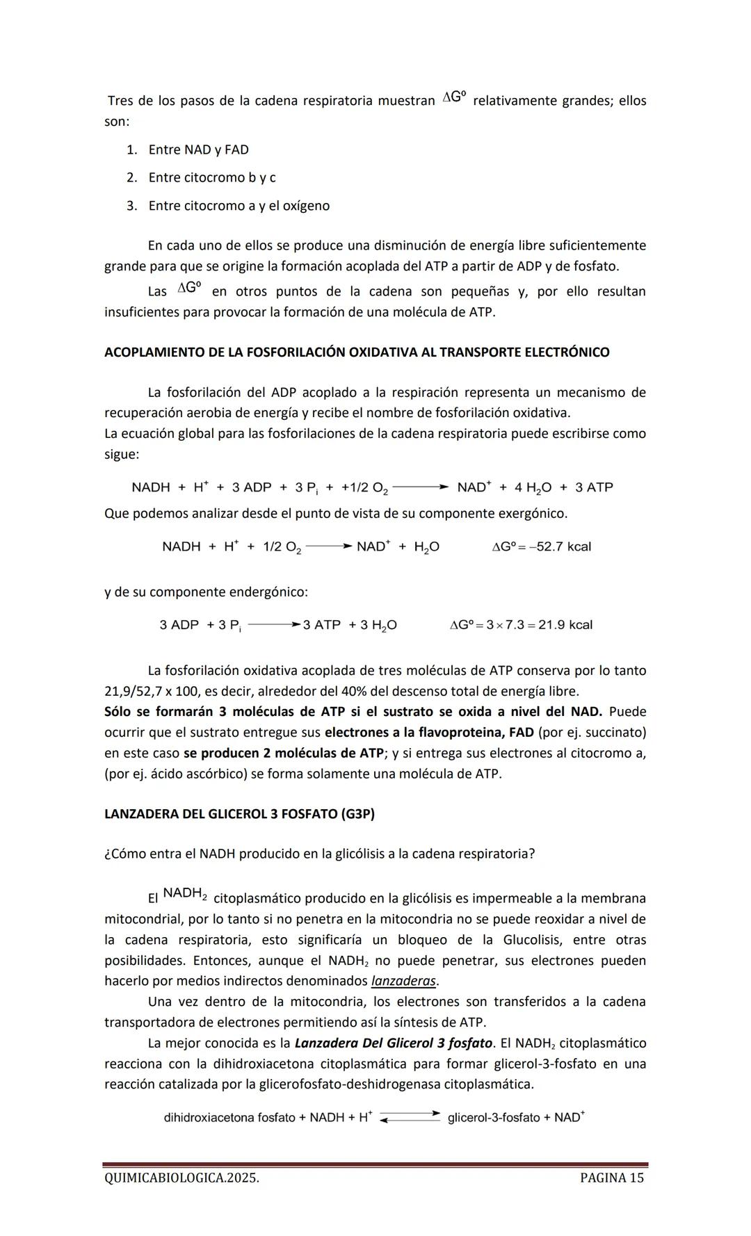 2025
CARTILLA DE METABOLISMO: CICLO DE
KREBS. CADENA RESPIRATORIA. LANZADERA
G3P. VIA DE LAS PENTOSAS.
Acetil-CoA 20 Citrato
H20
NADH+H
CO
