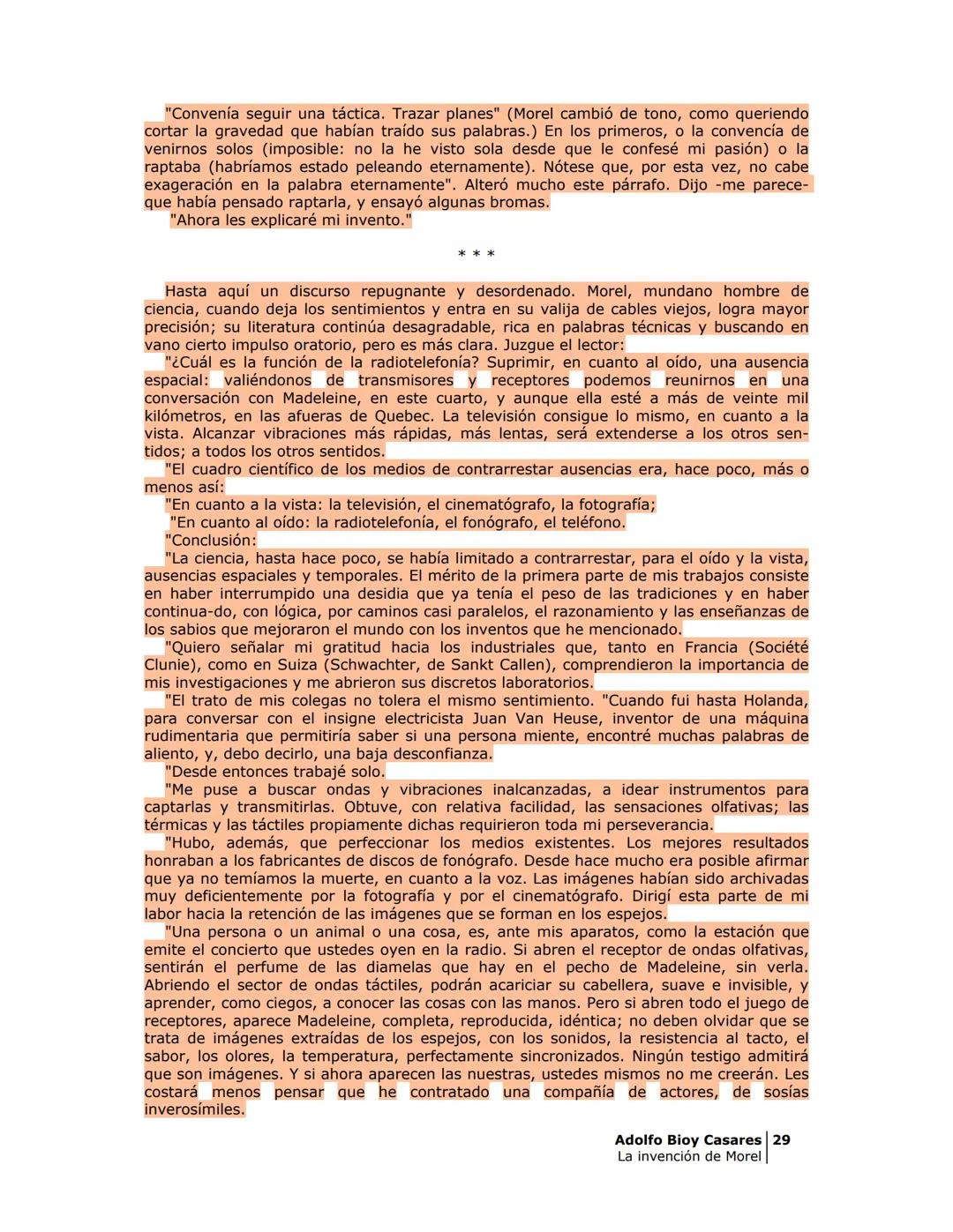La invención de Morel
Adolfo Bioy Casares
Obras Completas
Novelas I
Grupo Editorial
NORMA
Literatura PRÓLOGO
Stevenson, hacia 1882, anotó