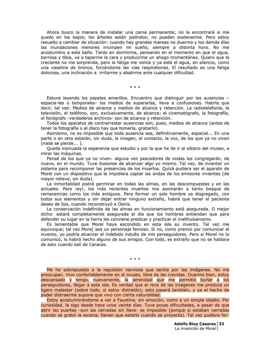 La invención de Morel
Adolfo Bioy Casares
Obras Completas
Novelas I
Grupo Editorial
NORMA
Literatura PRÓLOGO
Stevenson, hacia 1882, anotó