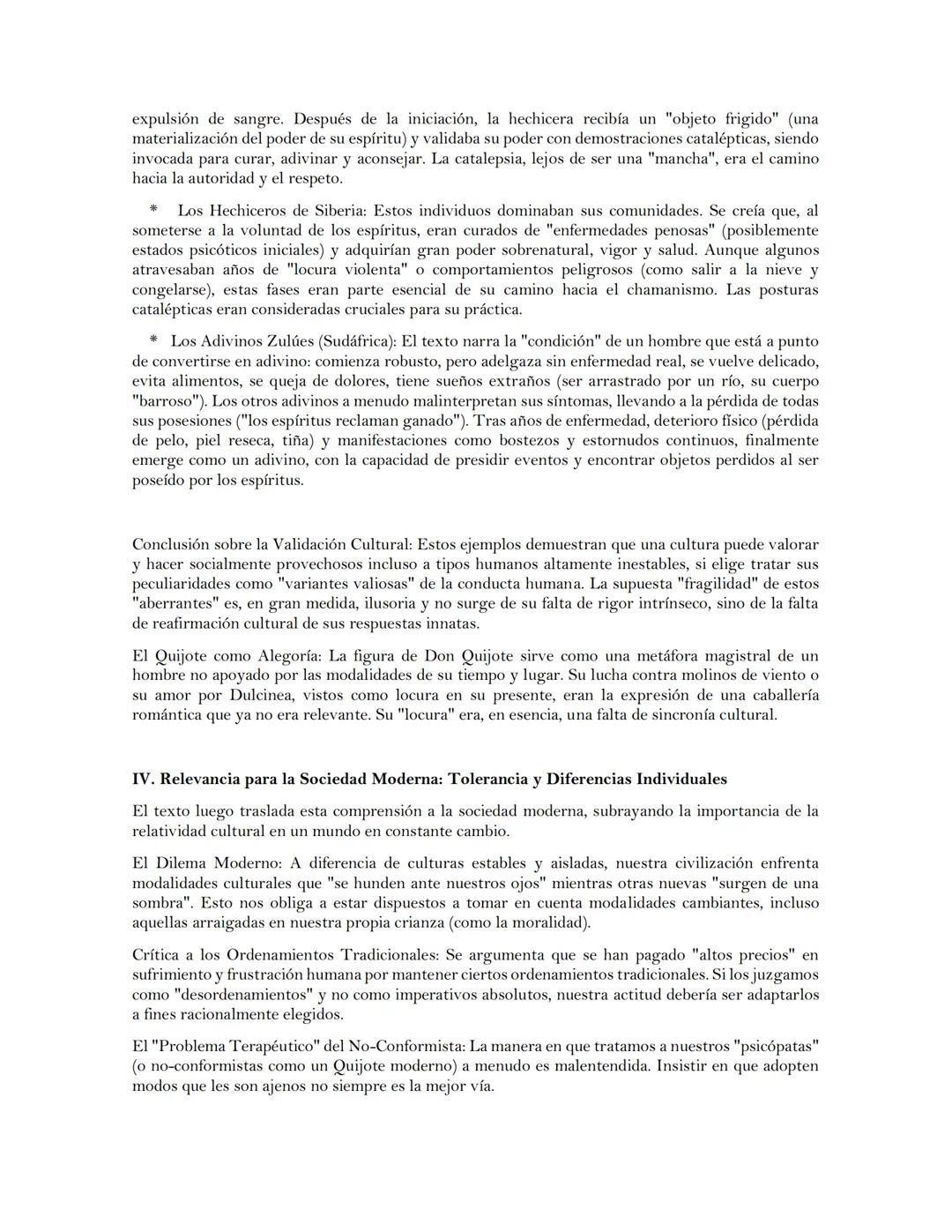 # El Individuo y la Pauta de la Cultura: Un Diálogo Profundo sobre la
# Interacción Social y Personal (Capítulo 8 de Ruth Benedict)
Este ca