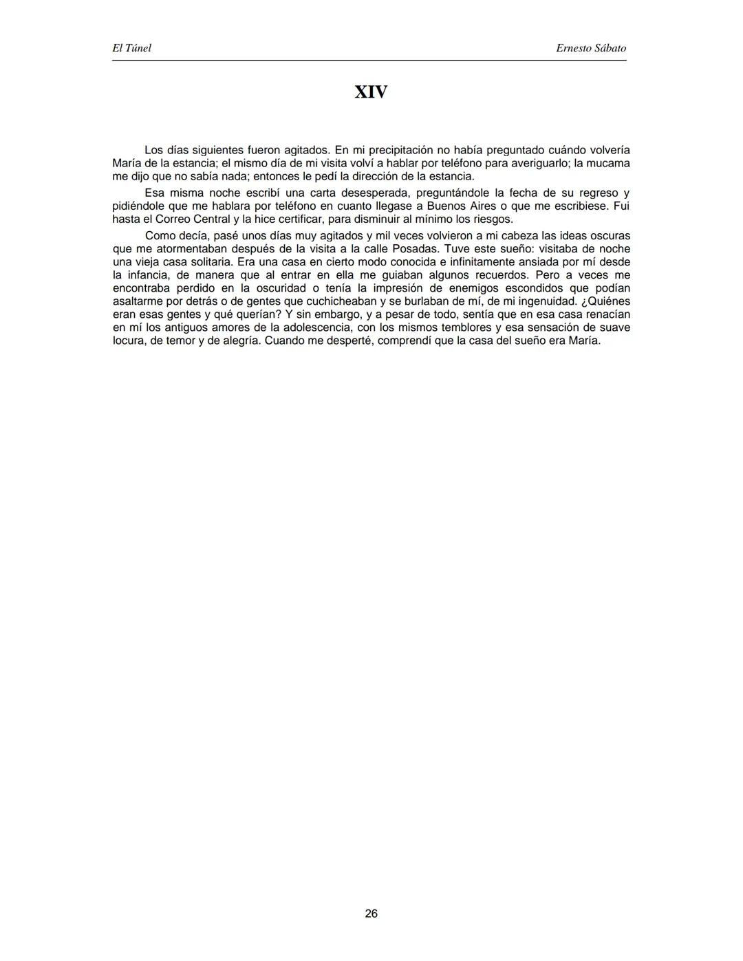 ERNESTO SÁBATO
EL TÚNEL El Túnel
Ernesto Sábato
ÍNDICE
I.................................................................................